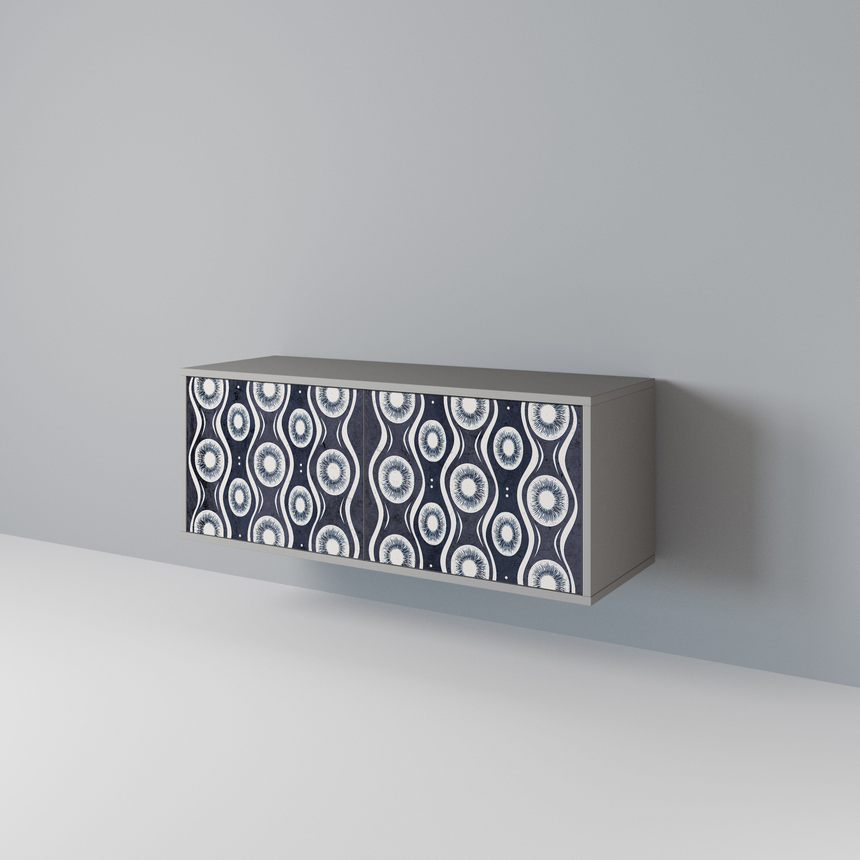 GRAPHITE EYES Kompaktní dvoudveřový TV stolek