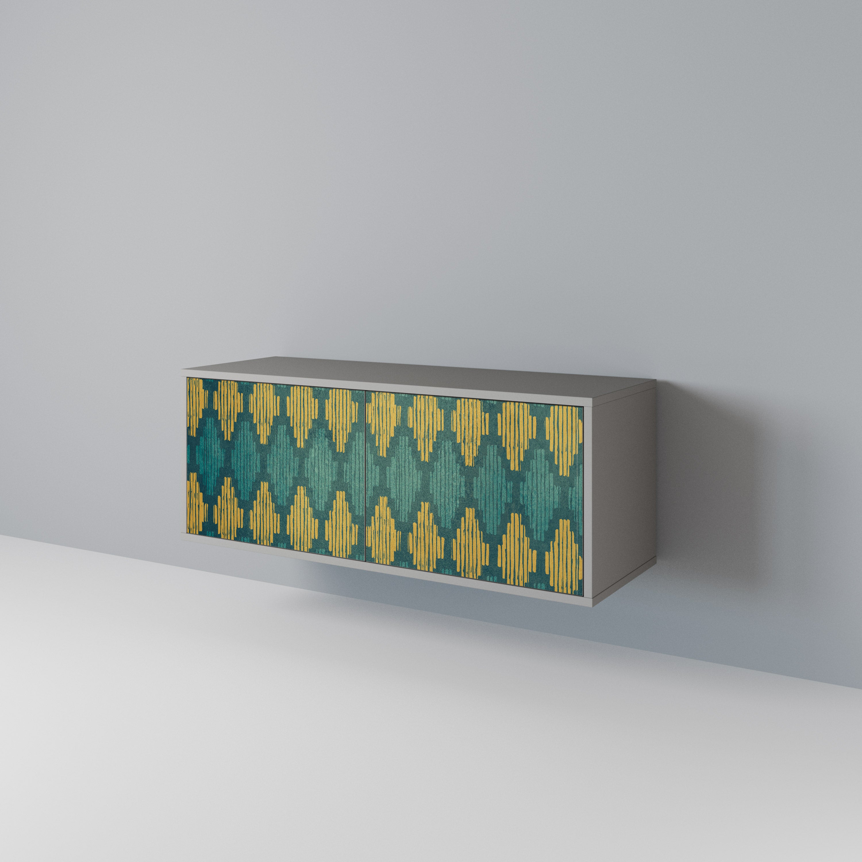 POLYGONS Kompaktní dvoudveřový TV stolek