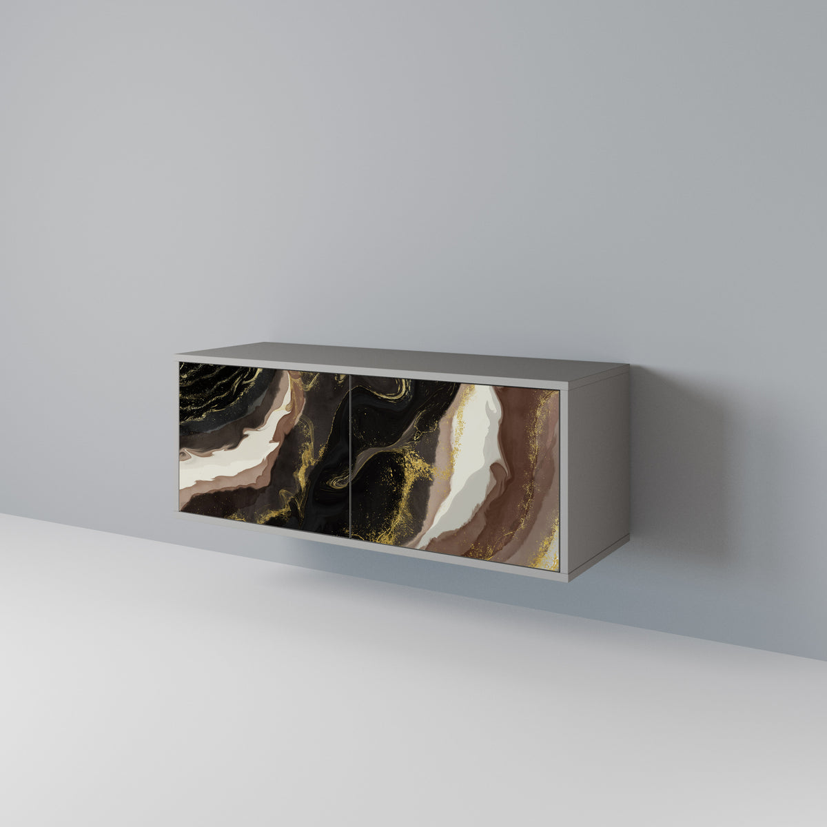 GOLD DUST Kompaktní dvoudveřový TV stolek