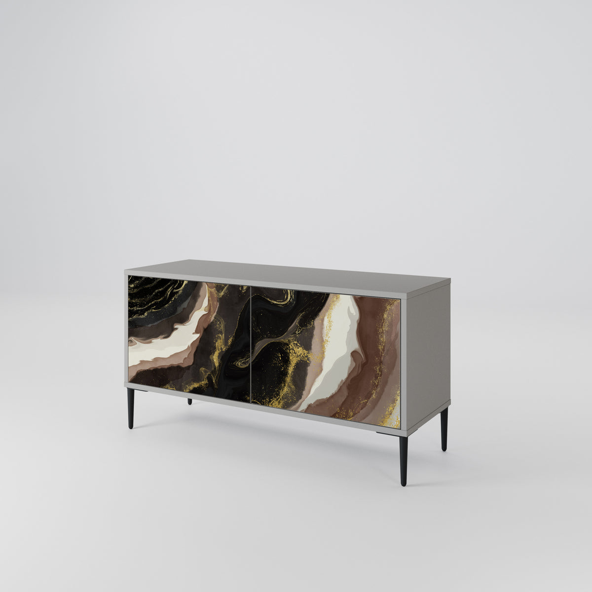 GOLD DUST Kompaktní dvoudveřový TV stolek