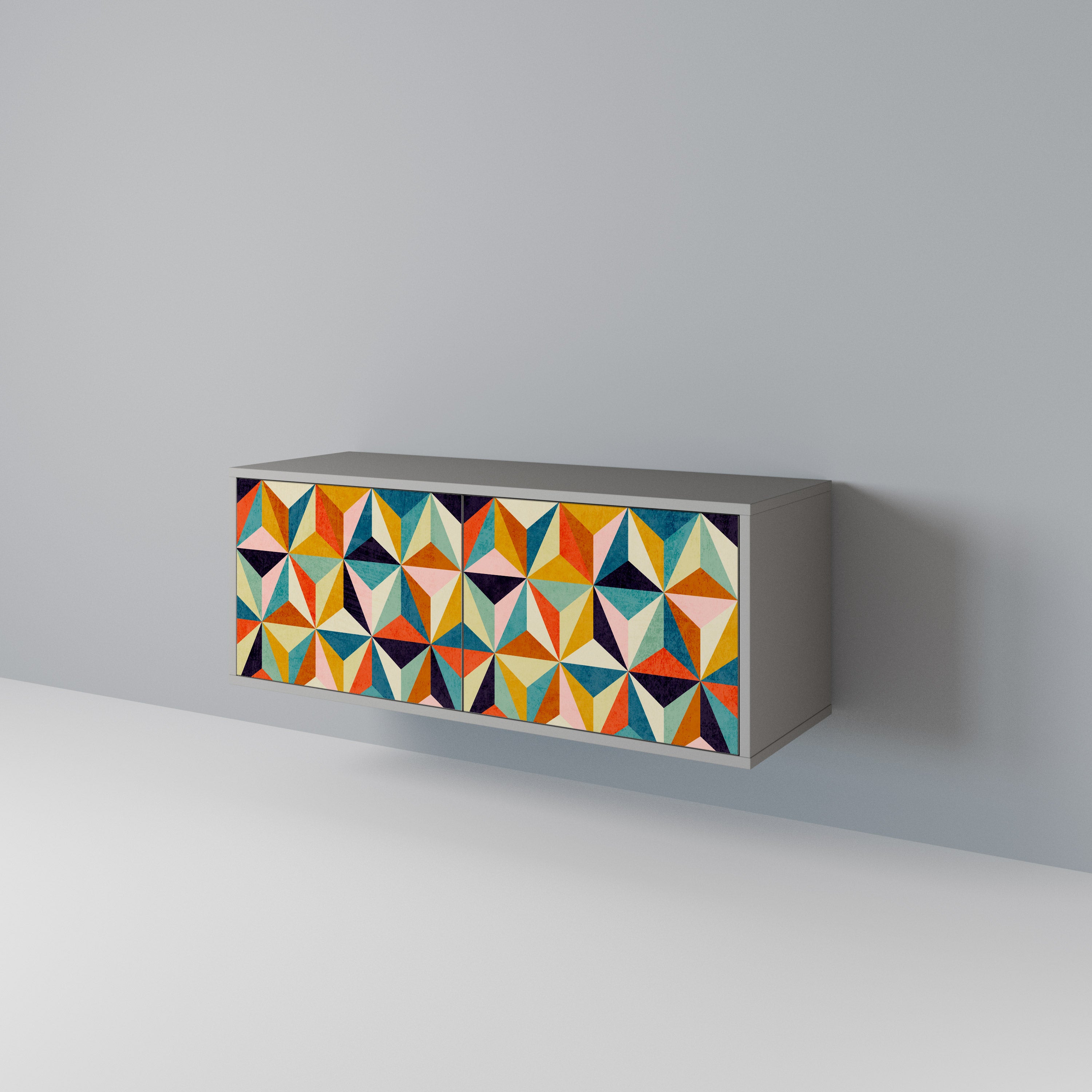 TESSELATE TREASURES Kompaktní dvoudveřový TV stolek