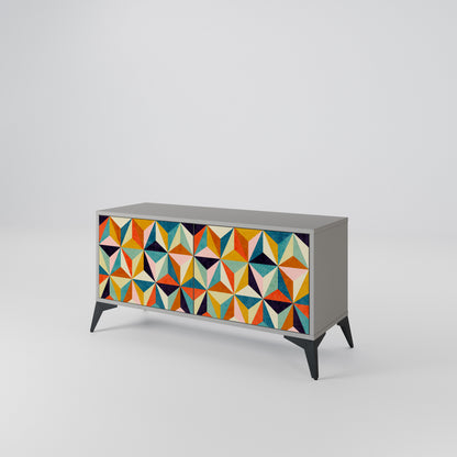 TESSELATE TREASURES Kompaktní dvoudveřový TV stolek