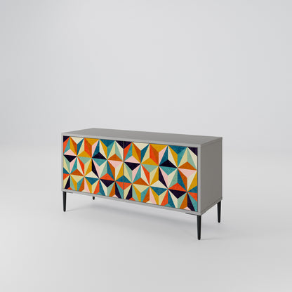 TESSELATE TREASURES Kompaktní dvoudveřový TV stolek