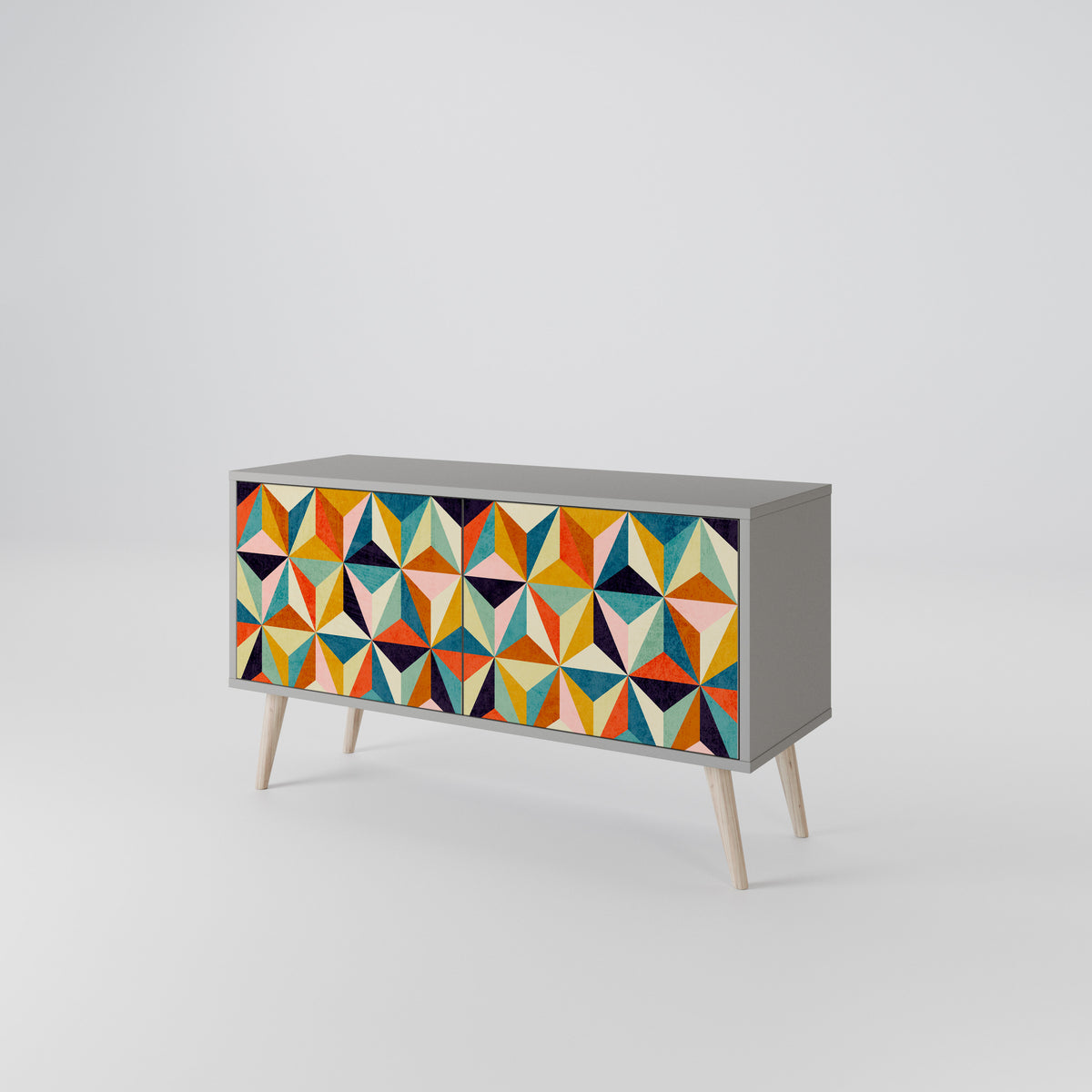 TESSELATE TREASURES Kompaktní dvoudveřový TV stolek