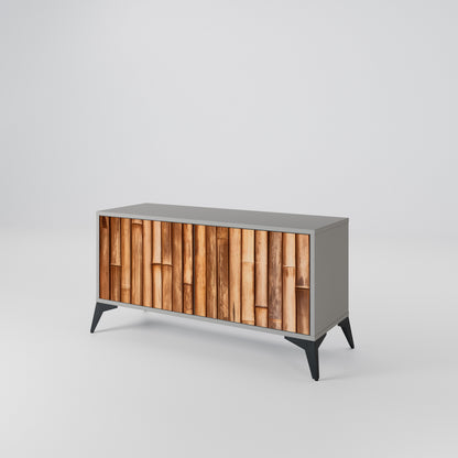 NATURAL WOOD Kompaktní dvoudveřový TV stolek