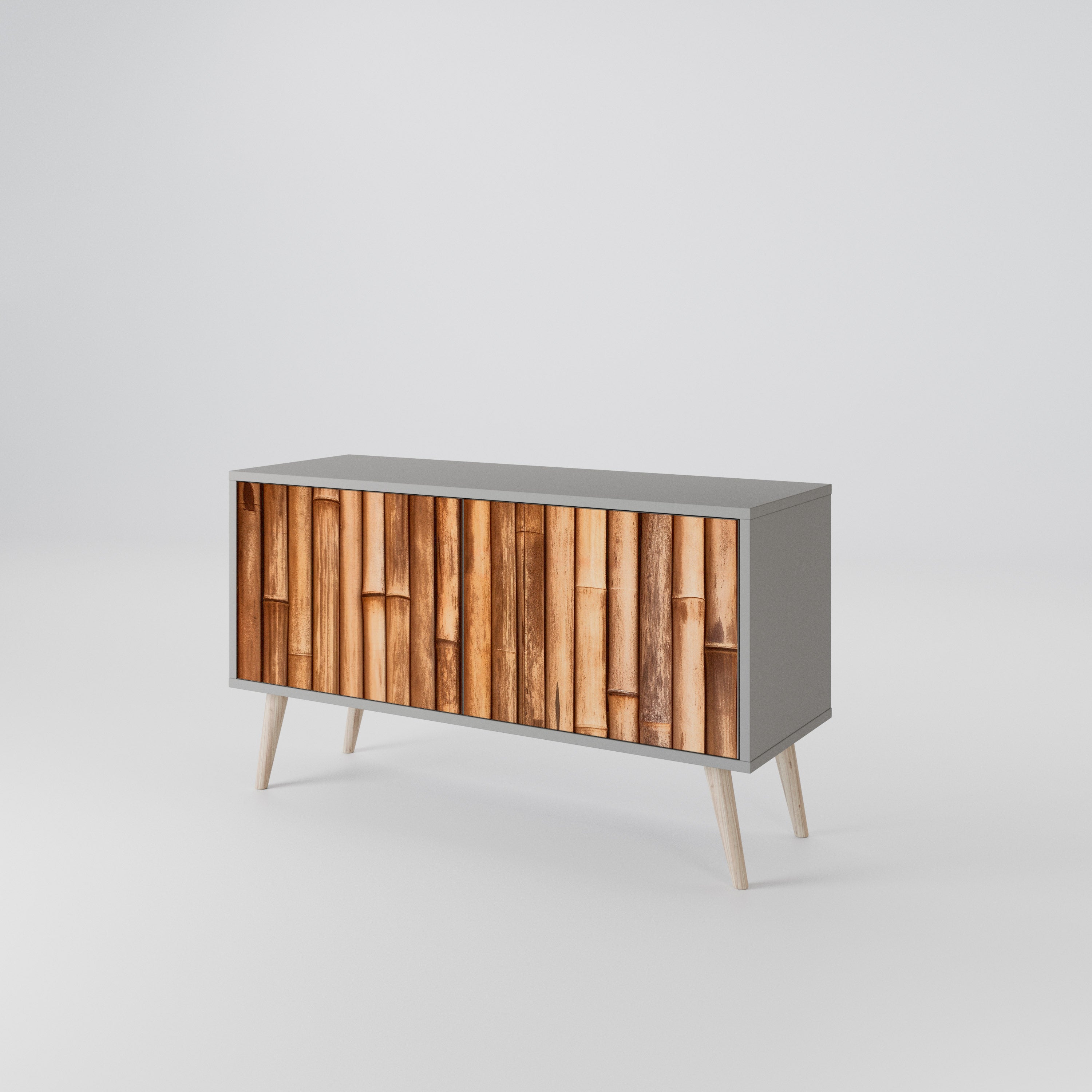 NATURAL WOOD Kompaktní dvoudveřový TV stolek