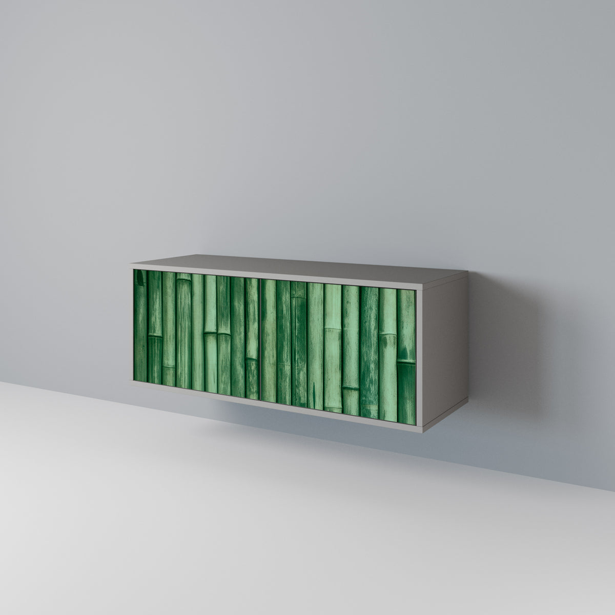 NATURAL GREEN Kompaktní dvoudveřový TV stolek