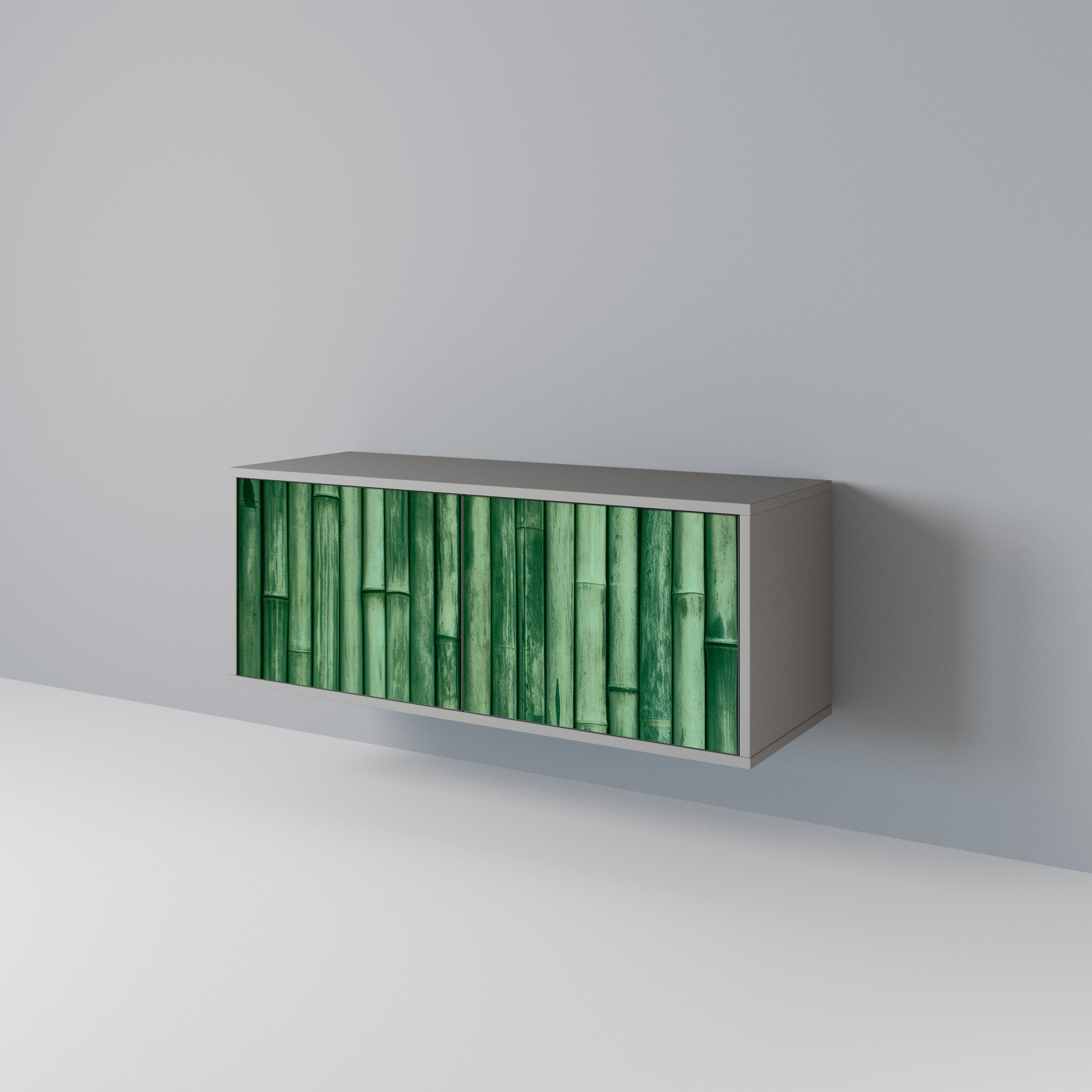 NATURAL GREEN Kompaktní dvoudveřový TV stolek