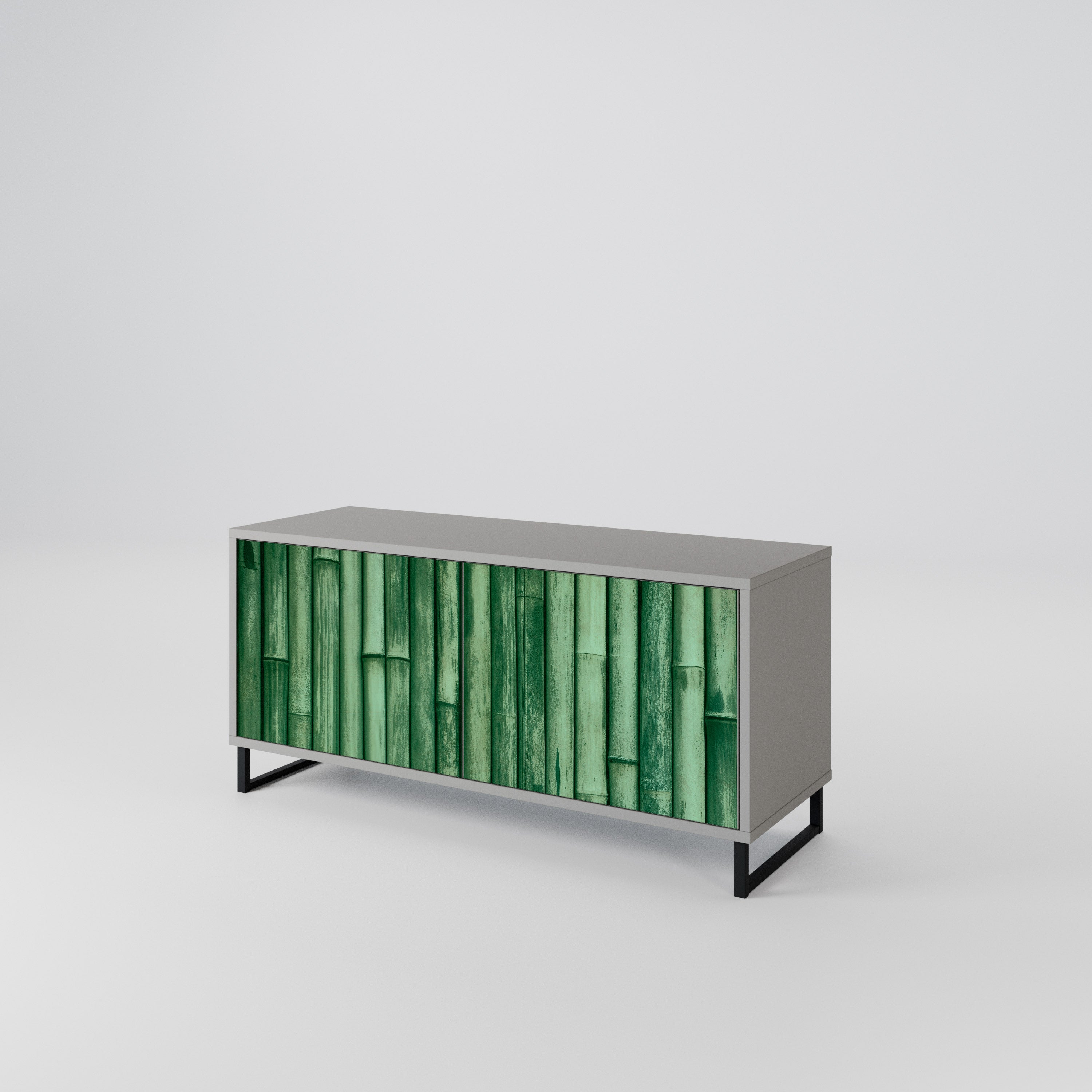 NATURAL GREEN Kompaktní dvoudveřový TV stolek