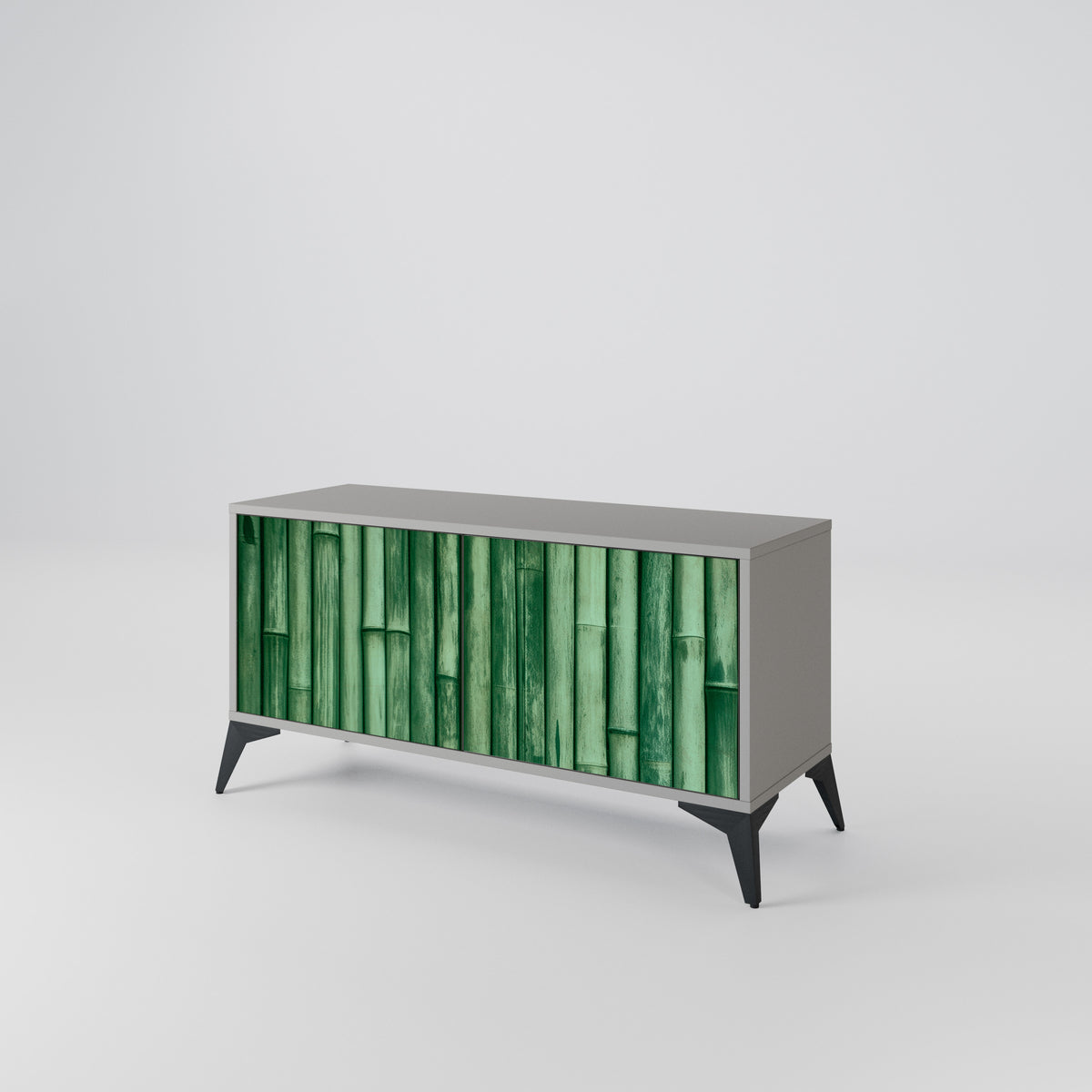 NATURAL GREEN Kompaktní dvoudveřový TV stolek