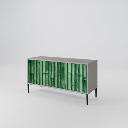 NATURAL GREEN Kompaktní dvoudveřový TV stolek