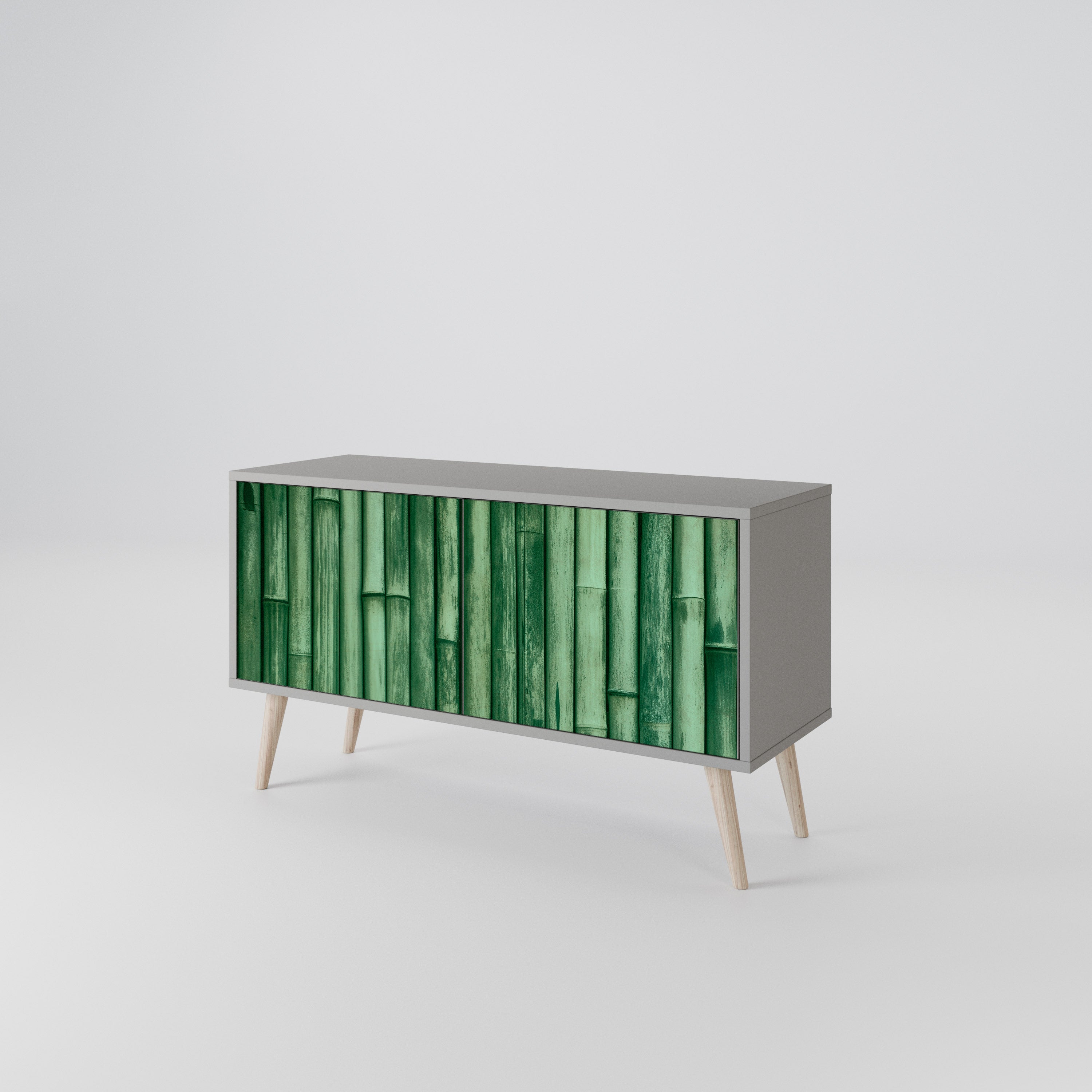 NATURAL GREEN Kompaktní dvoudveřový TV stolek