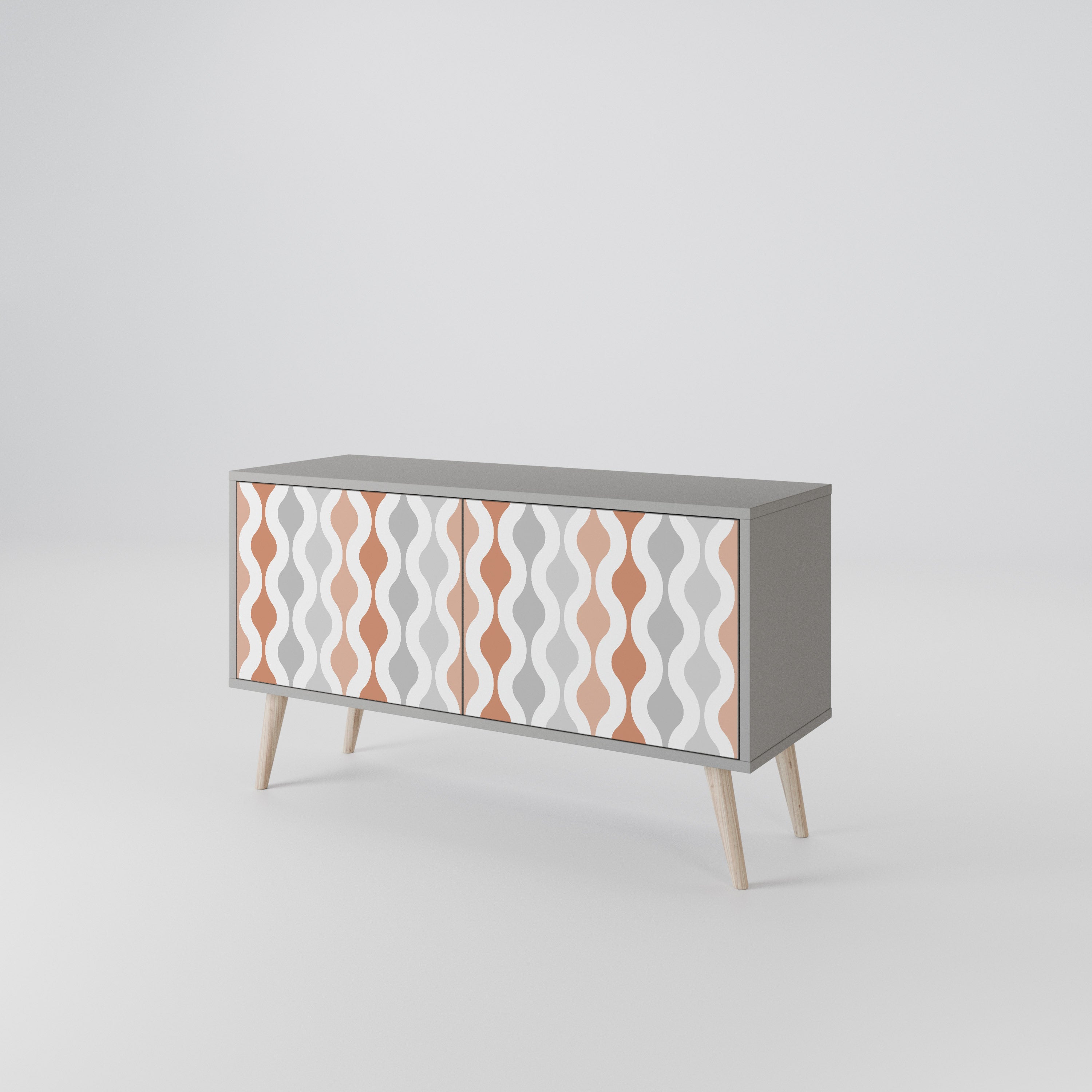 HAZY NOSTALGIA Kompaktní dvoudveřový TV stolek