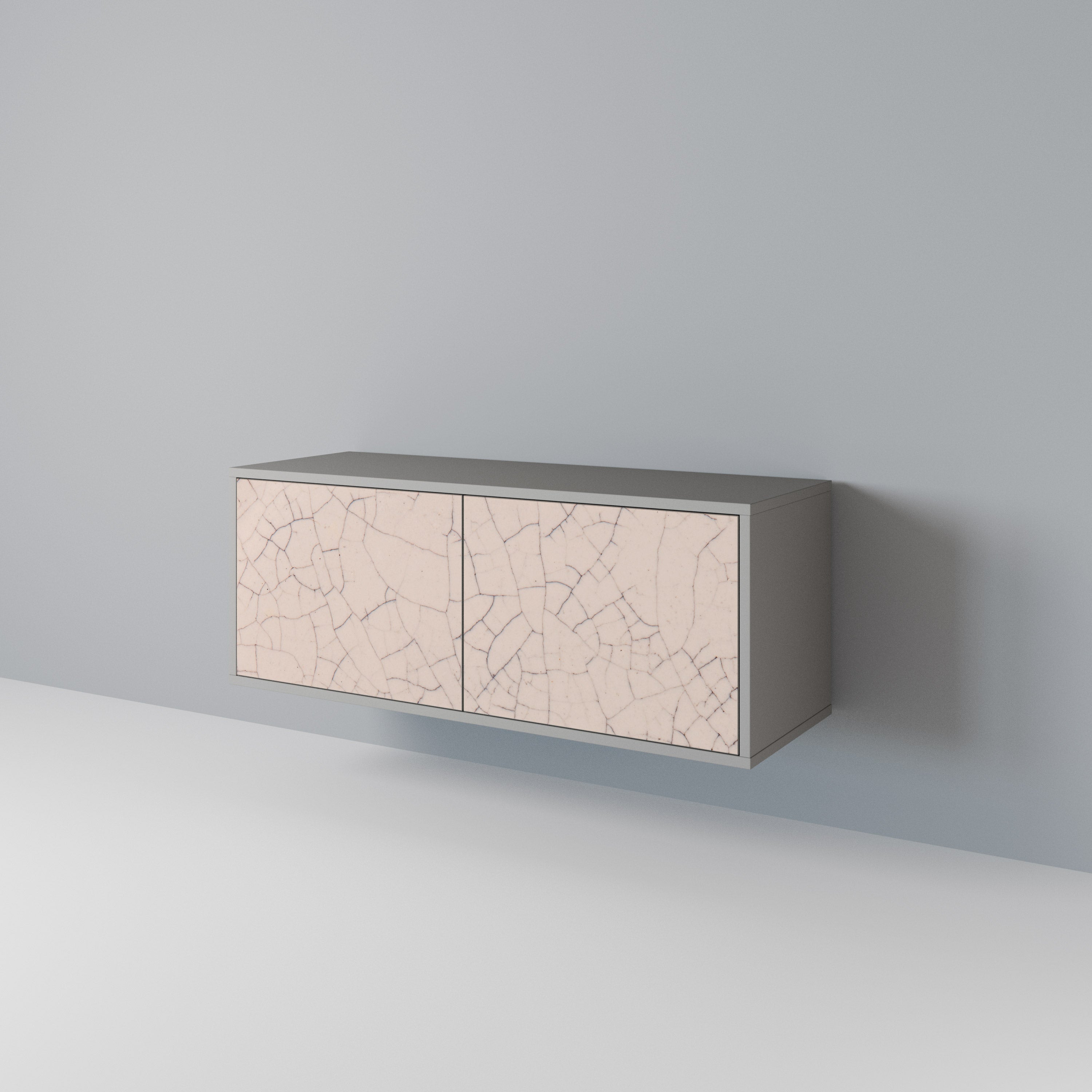 CERAMIC TEXTURE Kompaktní dvoudveřový TV stolek