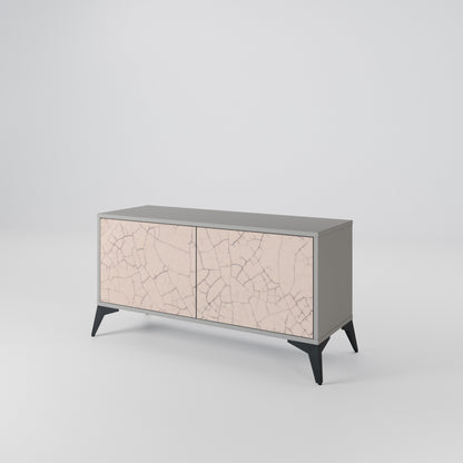 CERAMIC TEXTURE Kompaktní dvoudveřový TV stolek