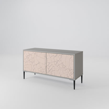 CERAMIC TEXTURE Kompaktní dvoudveřový TV stolek