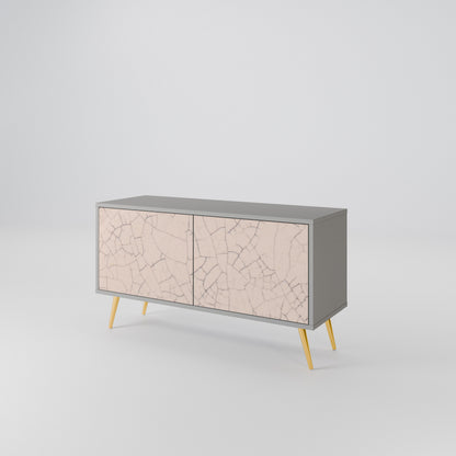 CERAMIC TEXTURE Kompaktní dvoudveřový TV stolek