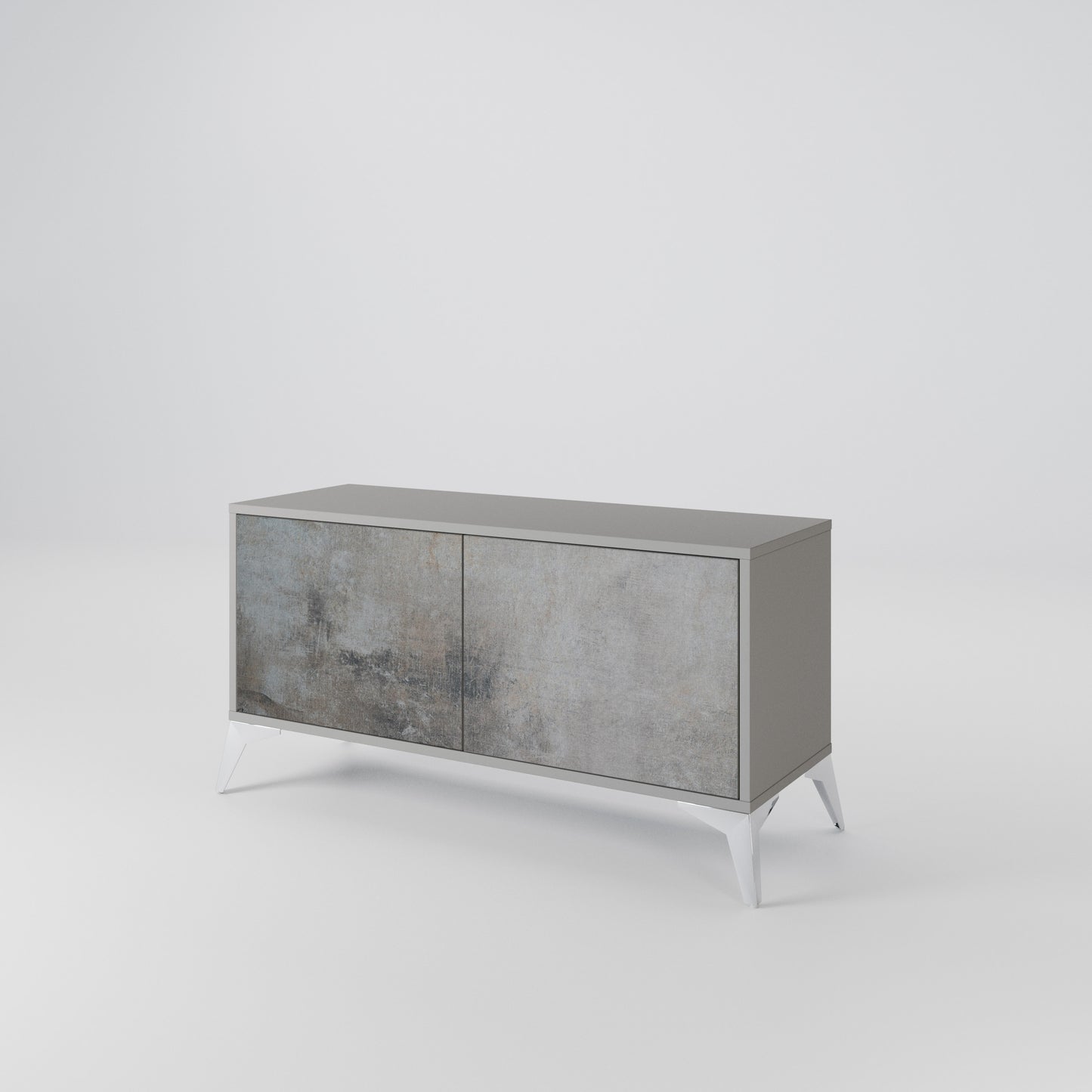 CONCRETE WALL Kompaktní dvoudveřový TV stolek