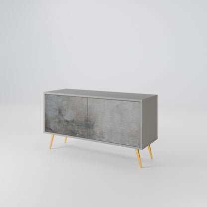 CONCRETE WALL Kompaktní dvoudveřový TV stolek
