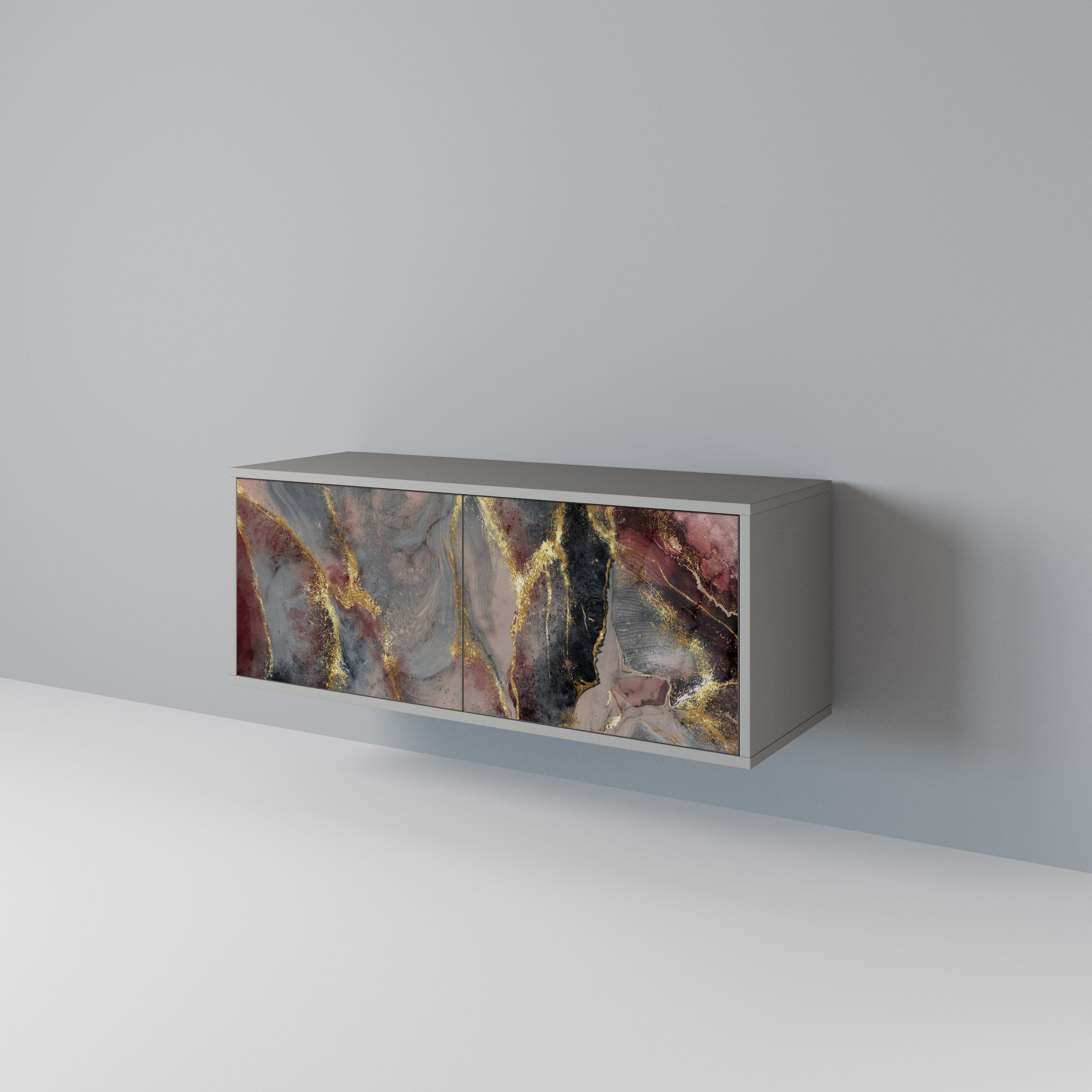 GOLDEN TIDES Kompaktní dvoudveřový TV stolek