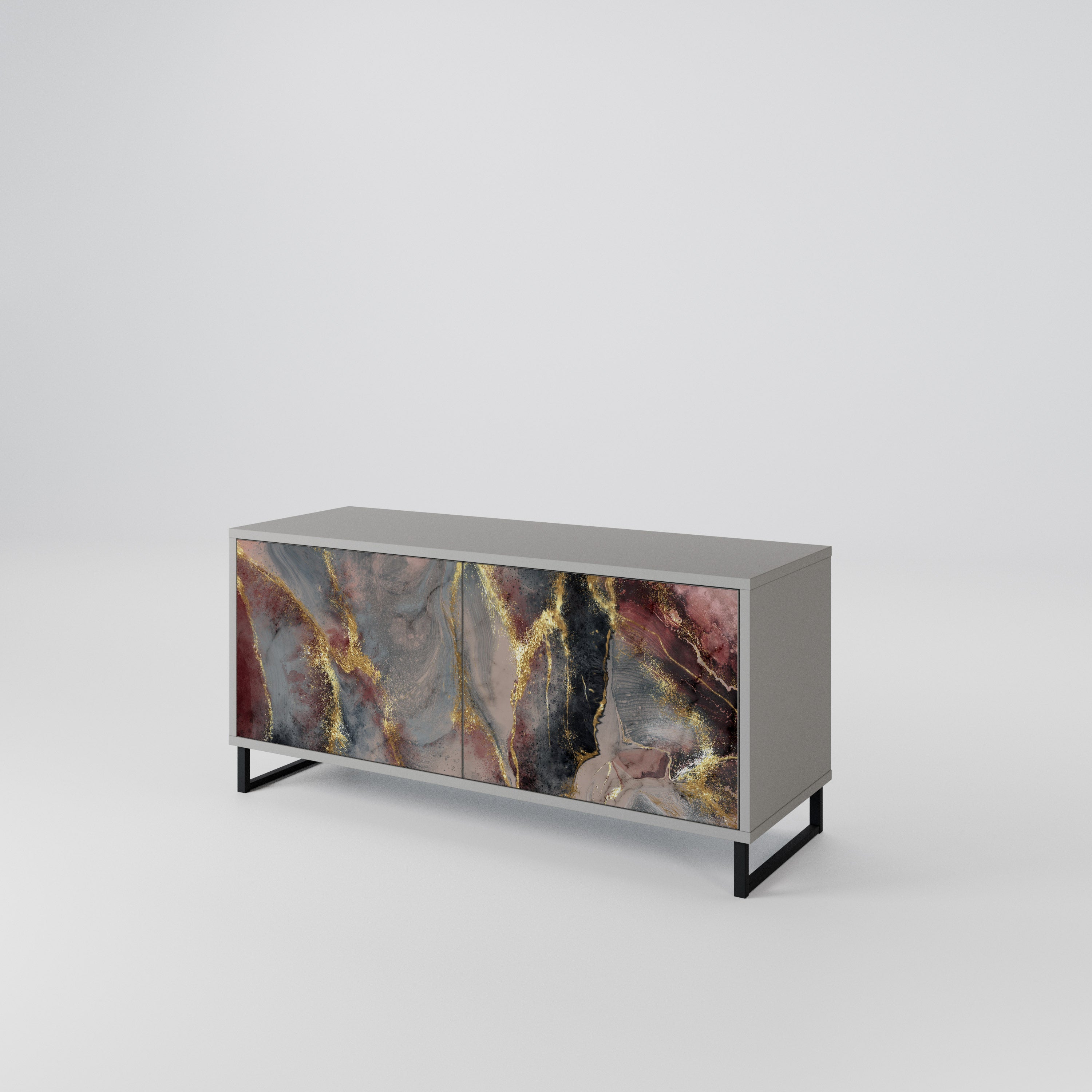 GOLDEN TIDES Kompaktní dvoudveřový TV stolek