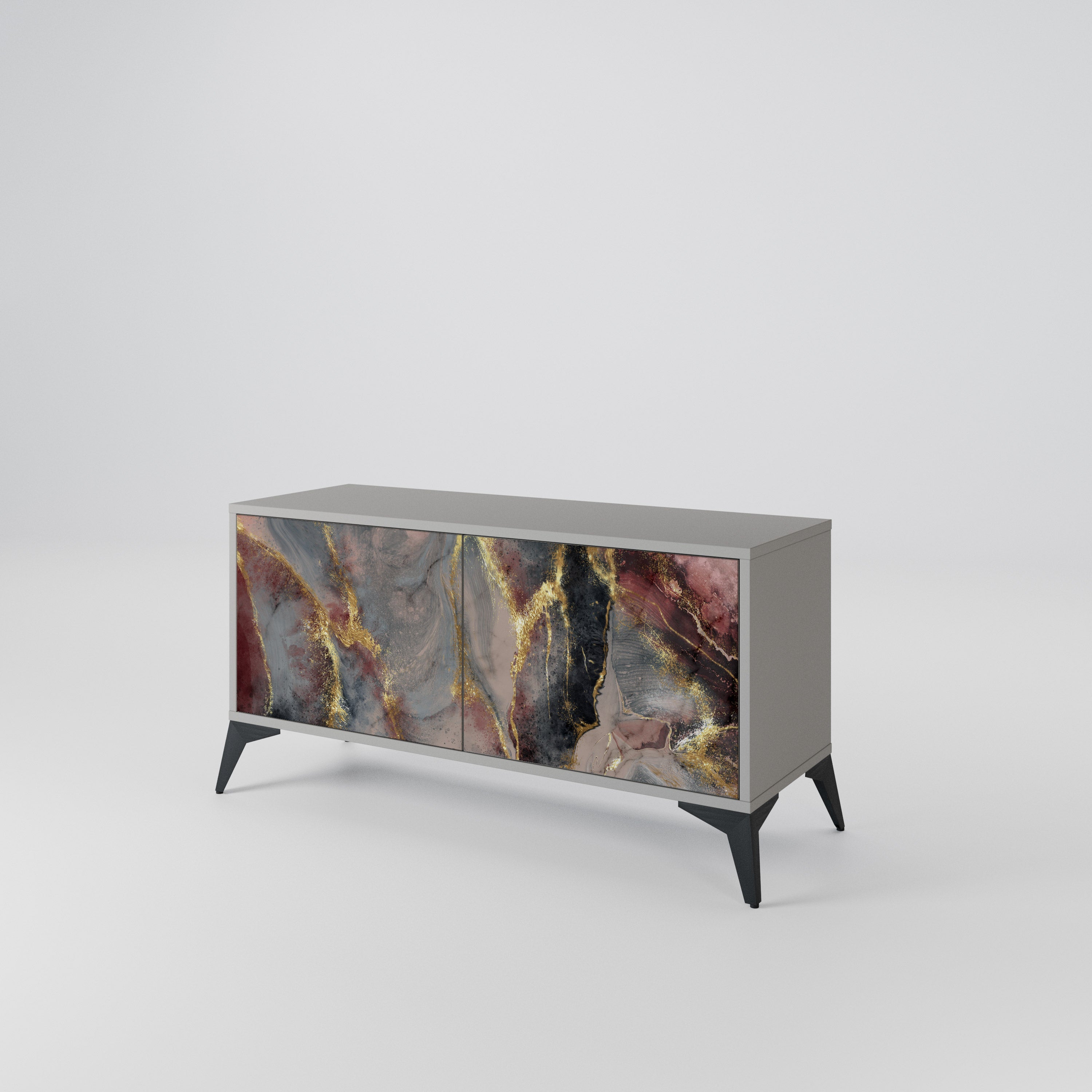 GOLDEN TIDES Kompaktní dvoudveřový TV stolek