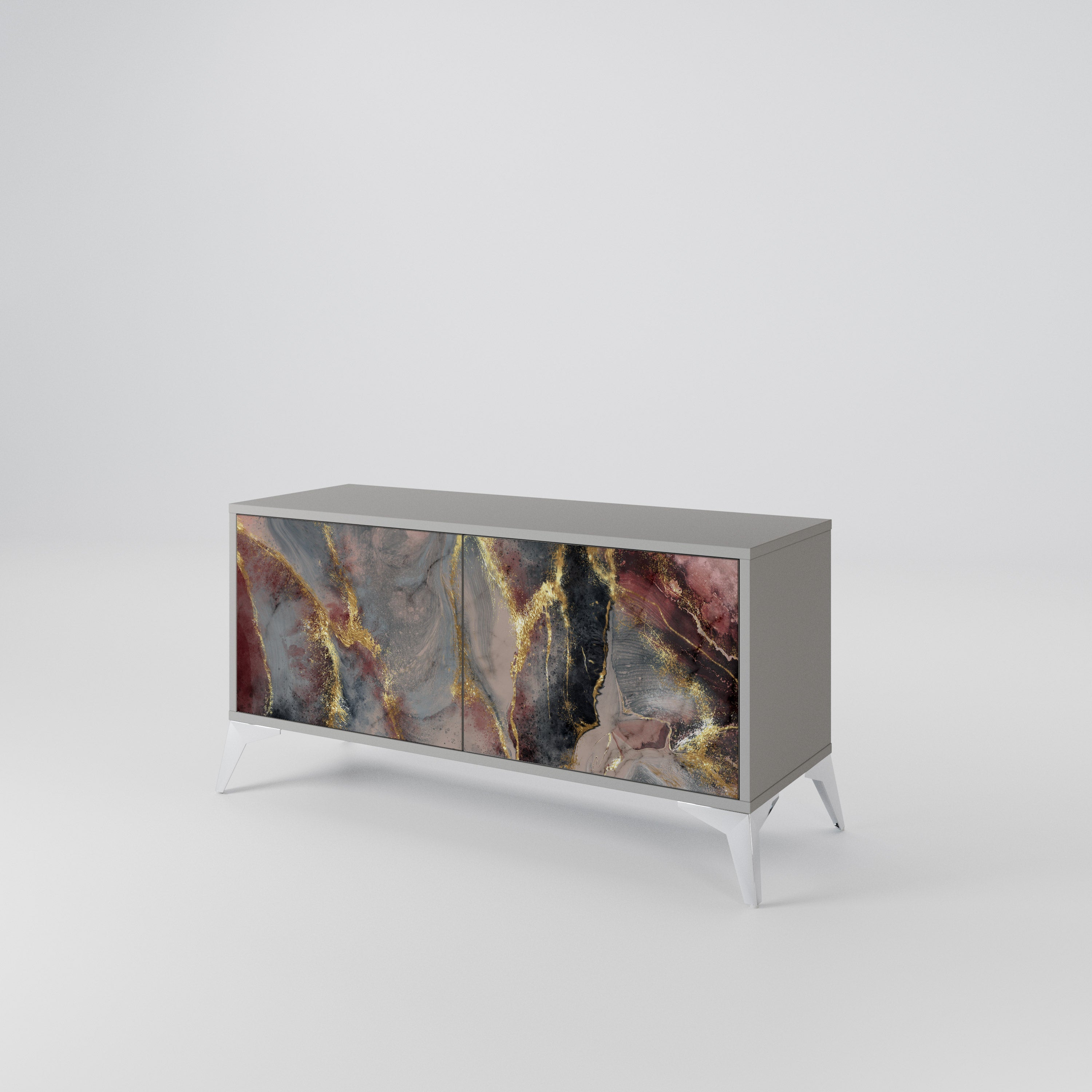 GOLDEN TIDES Kompaktní dvoudveřový TV stolek