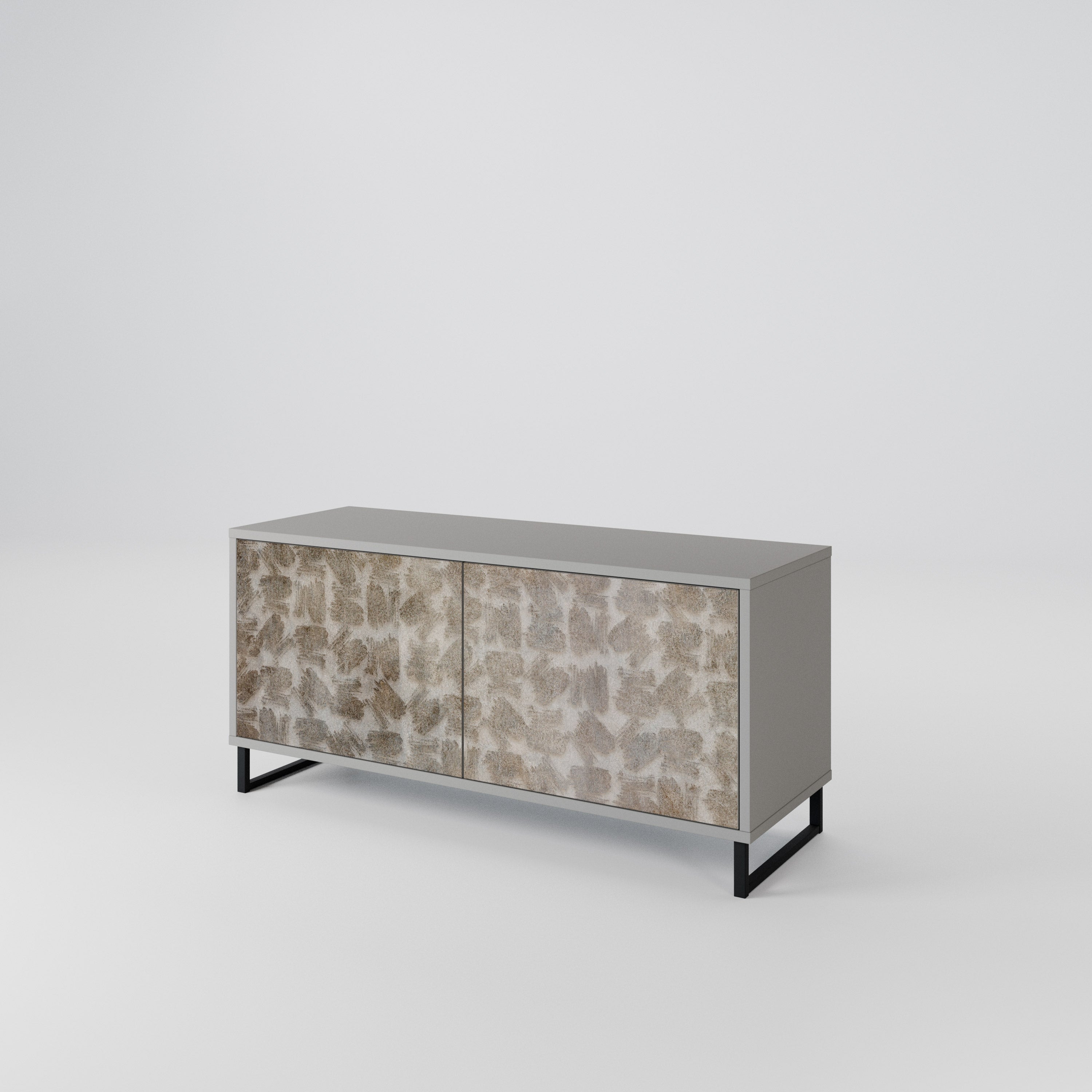 SLIGHTLY BLURRED Kompaktní dvoudveřový TV stolek