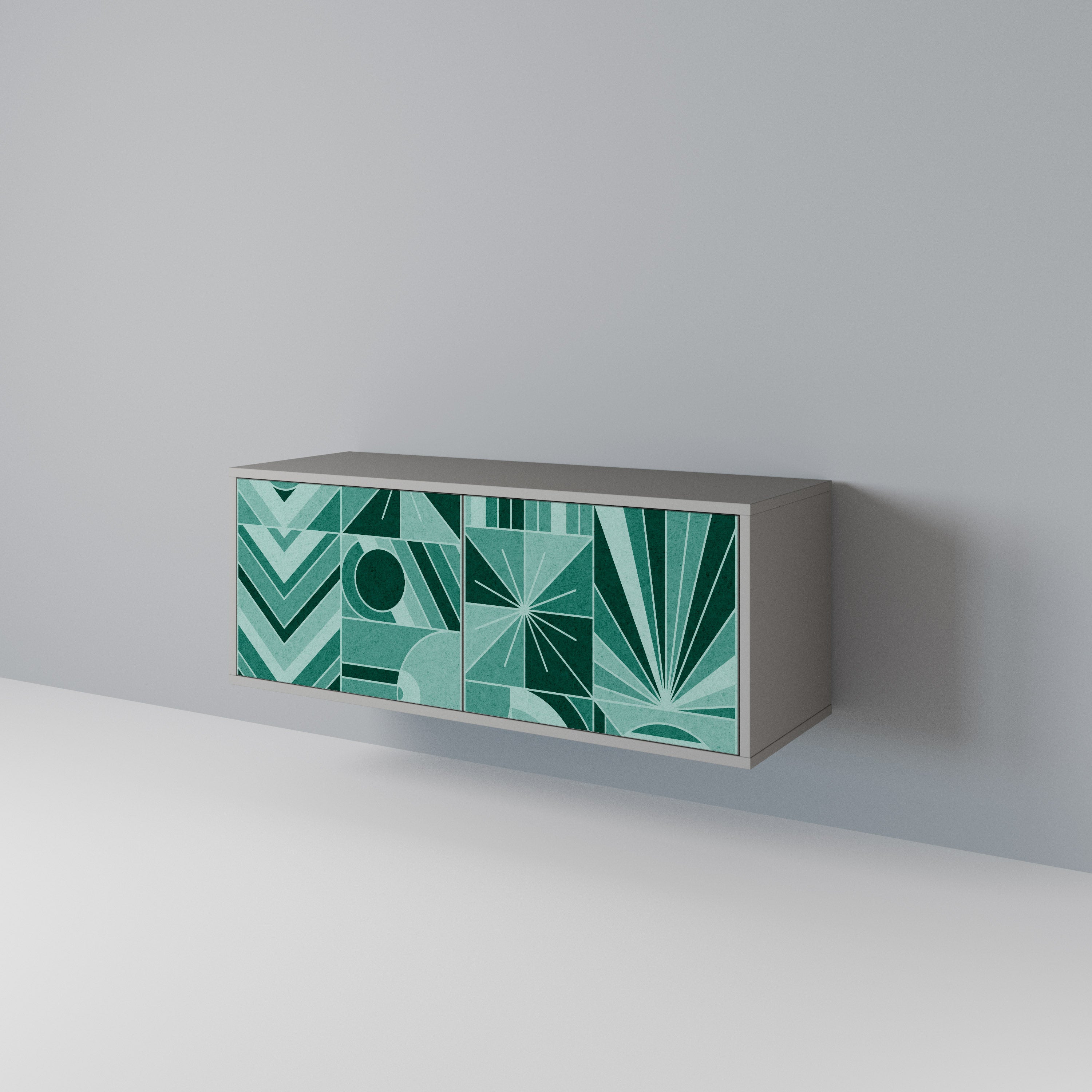 HARMONIC GRID Kompaktní dvoudveřový TV stolek