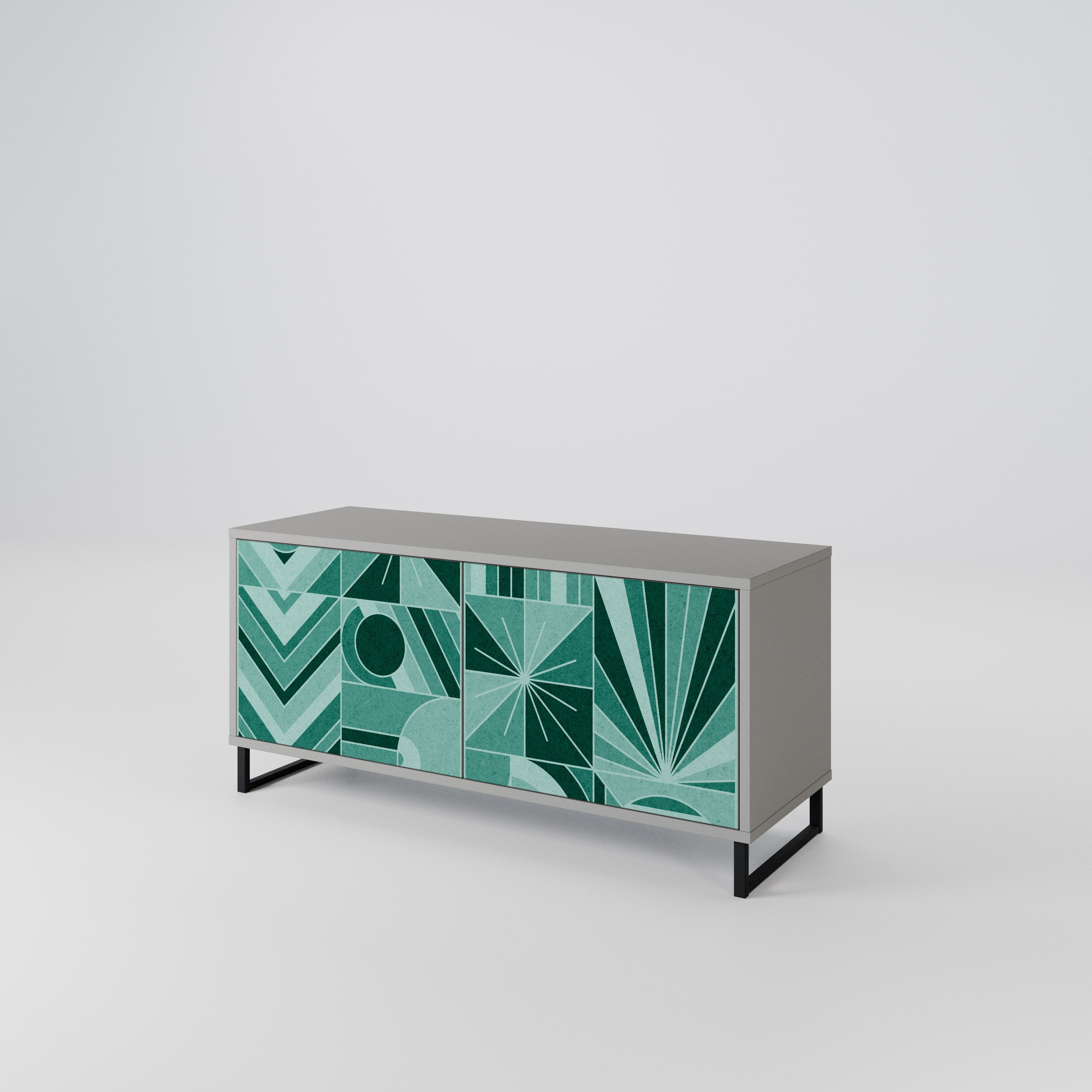 HARMONIC GRID Kompaktní dvoudveřový TV stolek