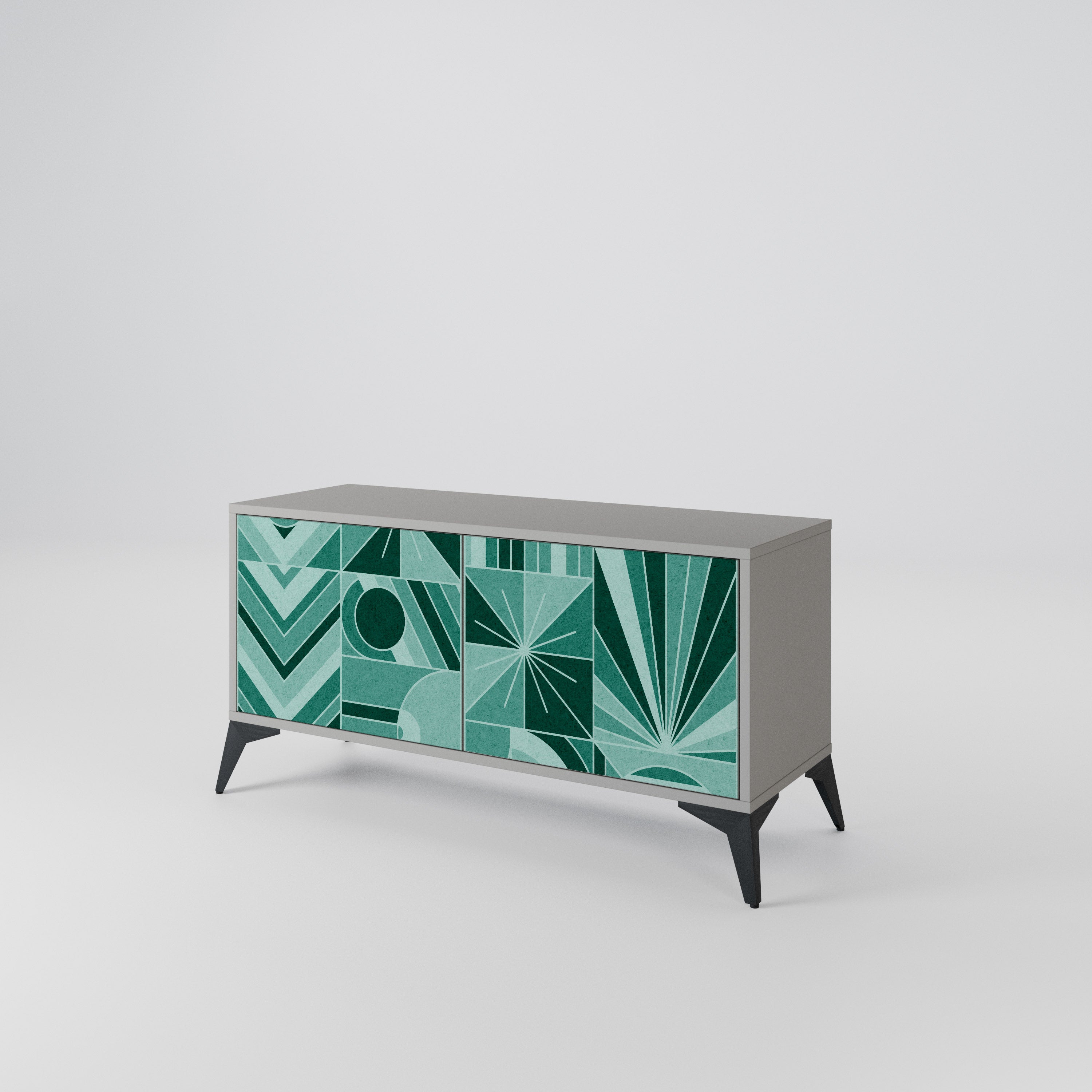 HARMONIC GRID Kompaktní dvoudveřový TV stolek