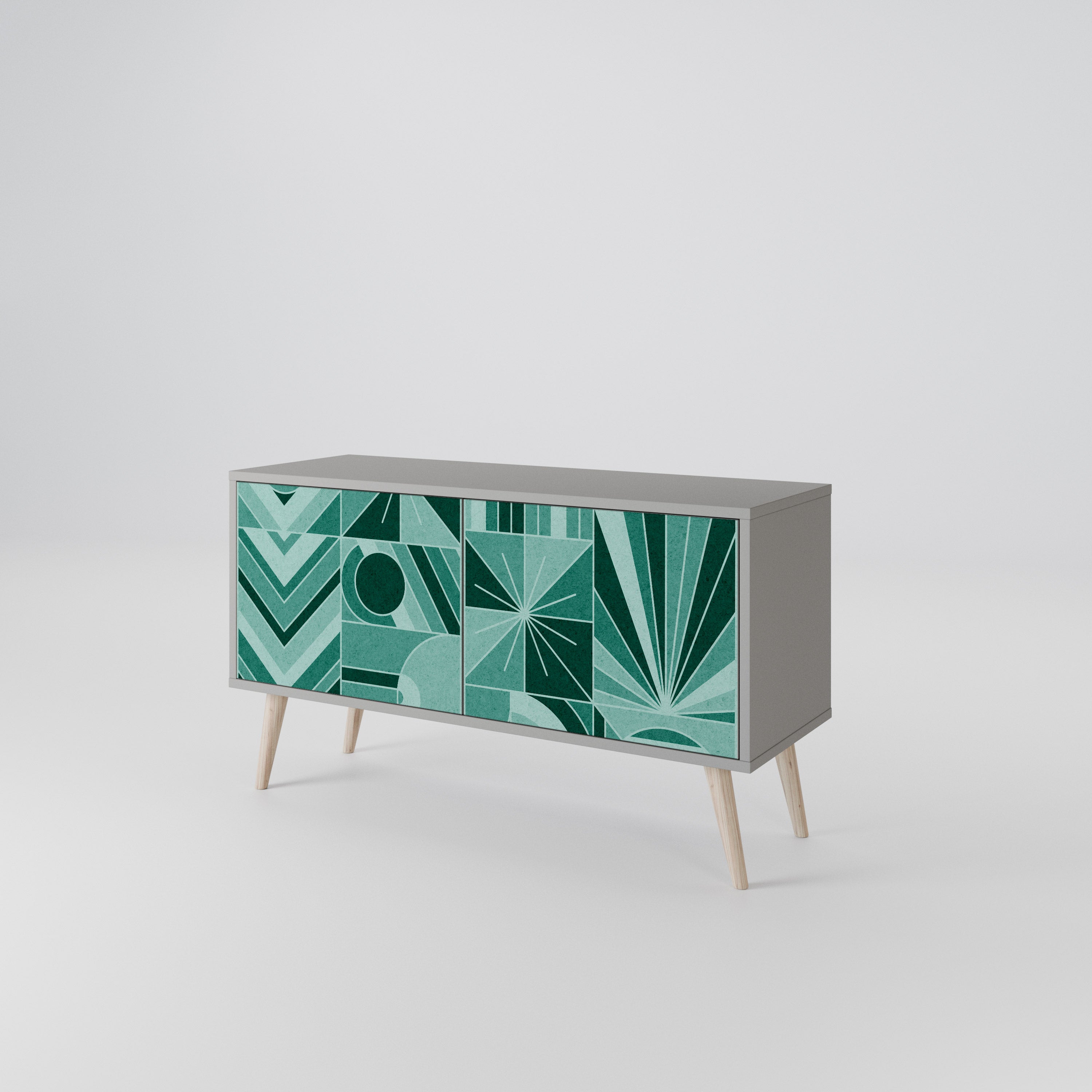 HARMONIC GRID Kompaktní dvoudveřový TV stolek