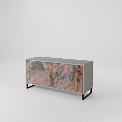 GILDED SWIRLS Kompaktní dvoudveřový TV stolek