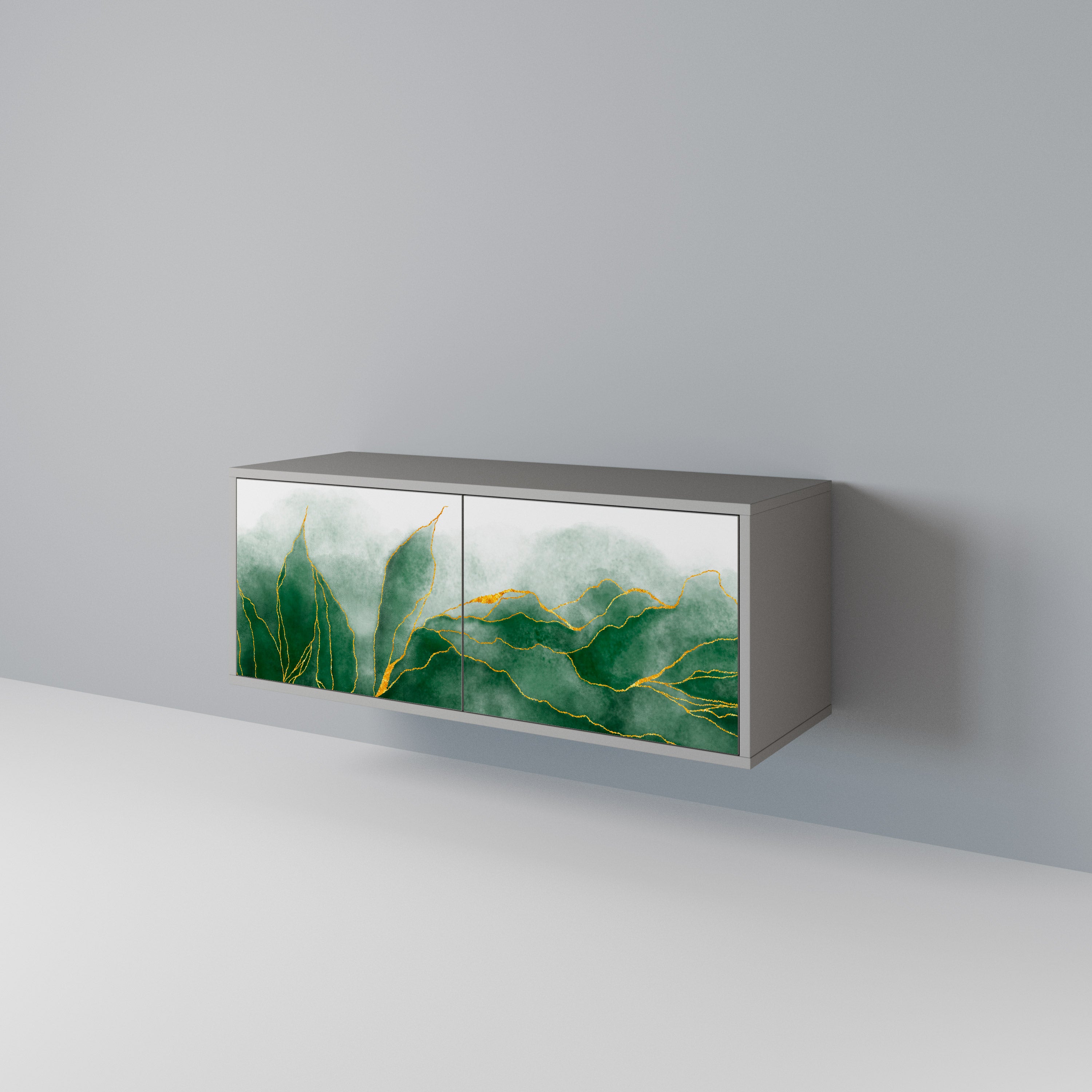 EXPENSIVE NATURE Compact 2-Door TV Cabinet