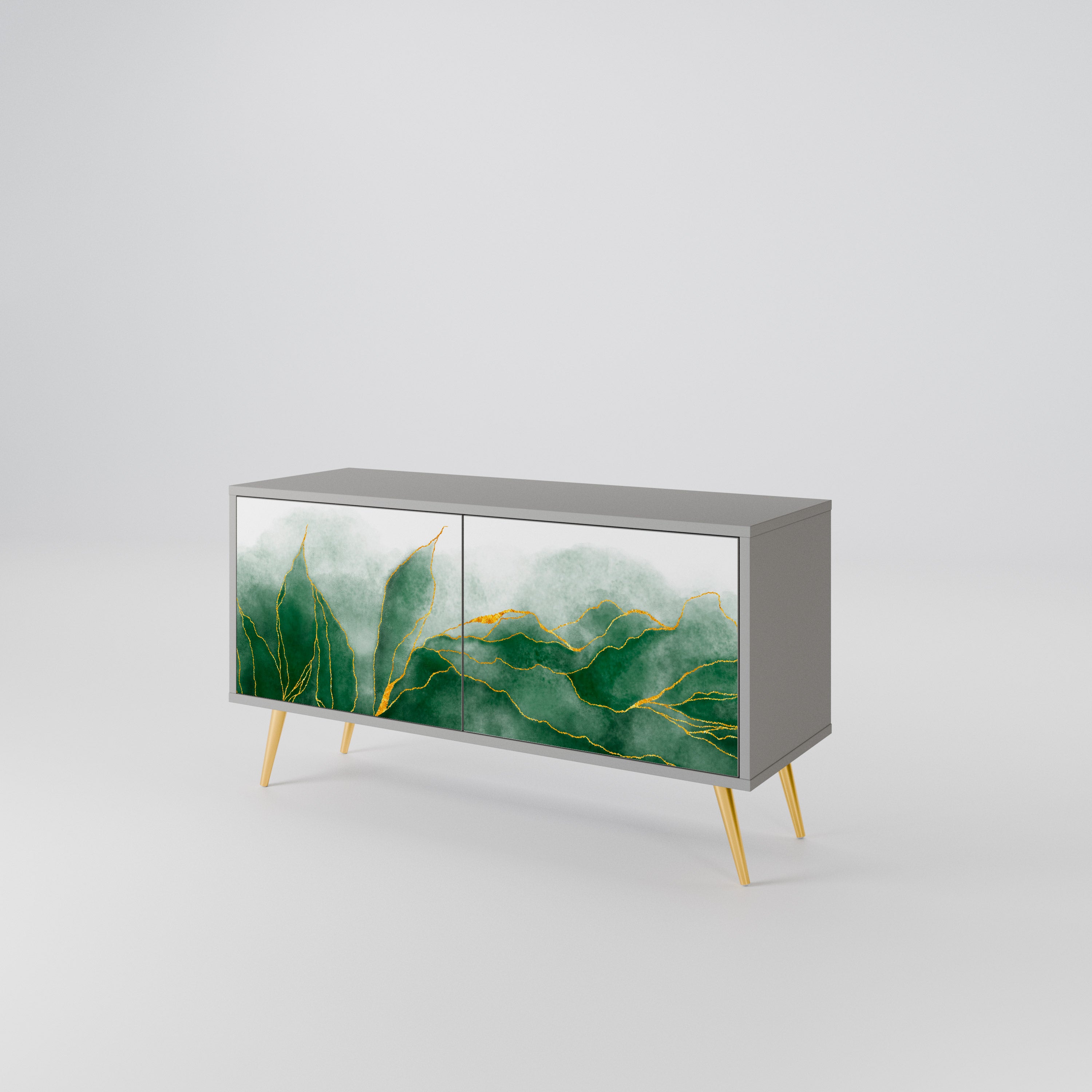 EXPENSIVE NATURE Compact 2-Door TV Cabinet
