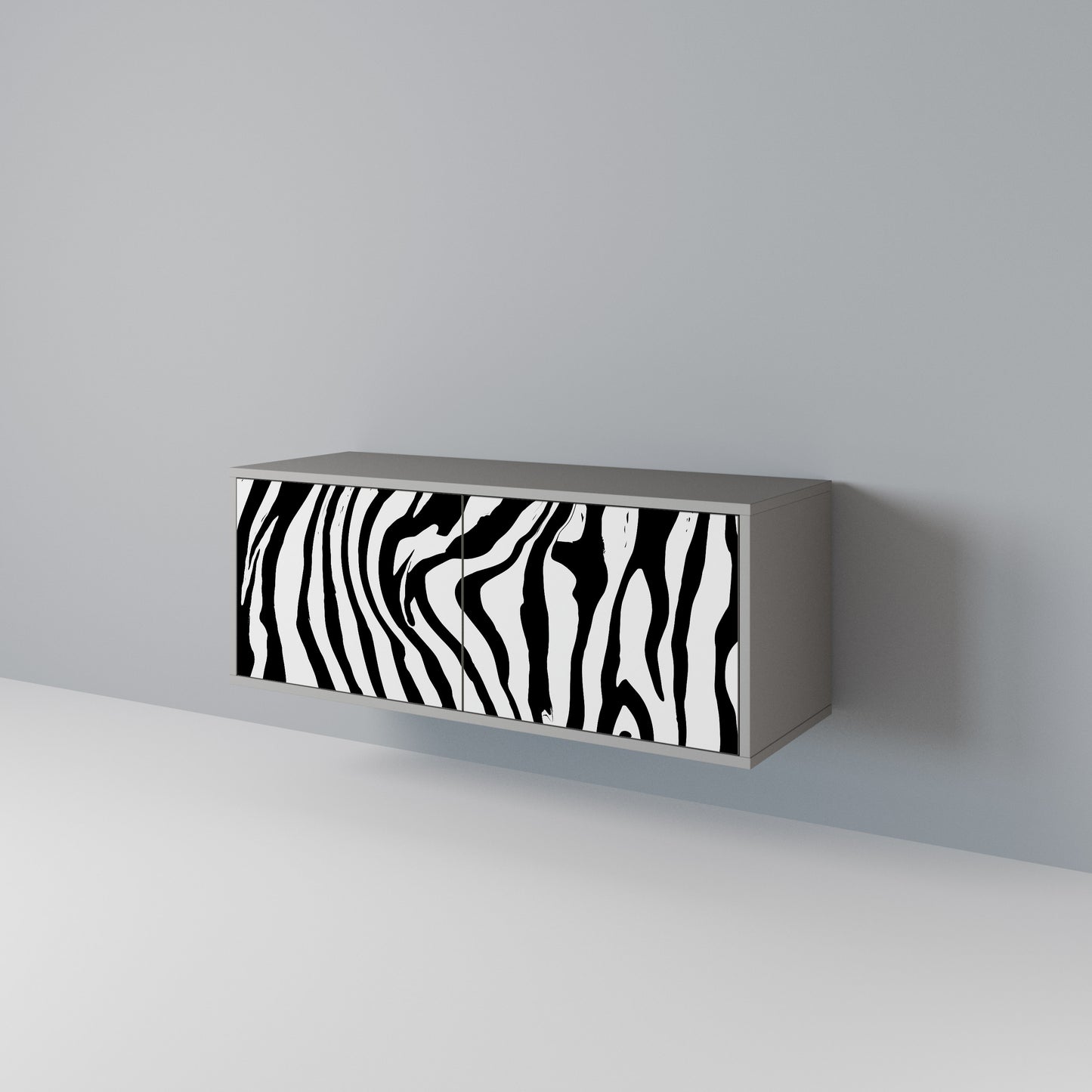 SPLENDID ZEBRA Kompaktní dvoudveřový TV stolek