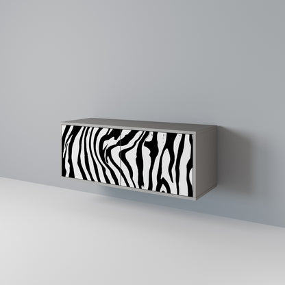 SPLENDID ZEBRA Kompaktní dvoudveřový TV stolek