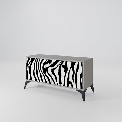 SPLENDID ZEBRA Kompaktní dvoudveřový TV stolek
