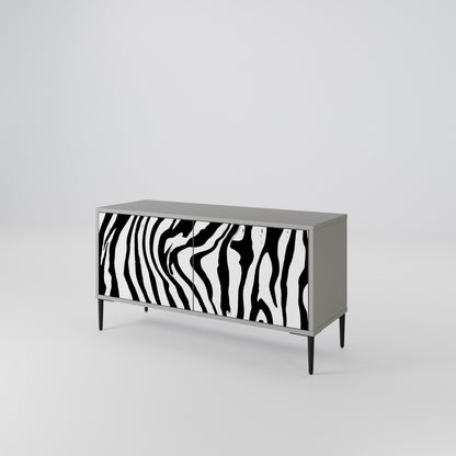 SPLENDID ZEBRA Kompaktní dvoudveřový TV stolek