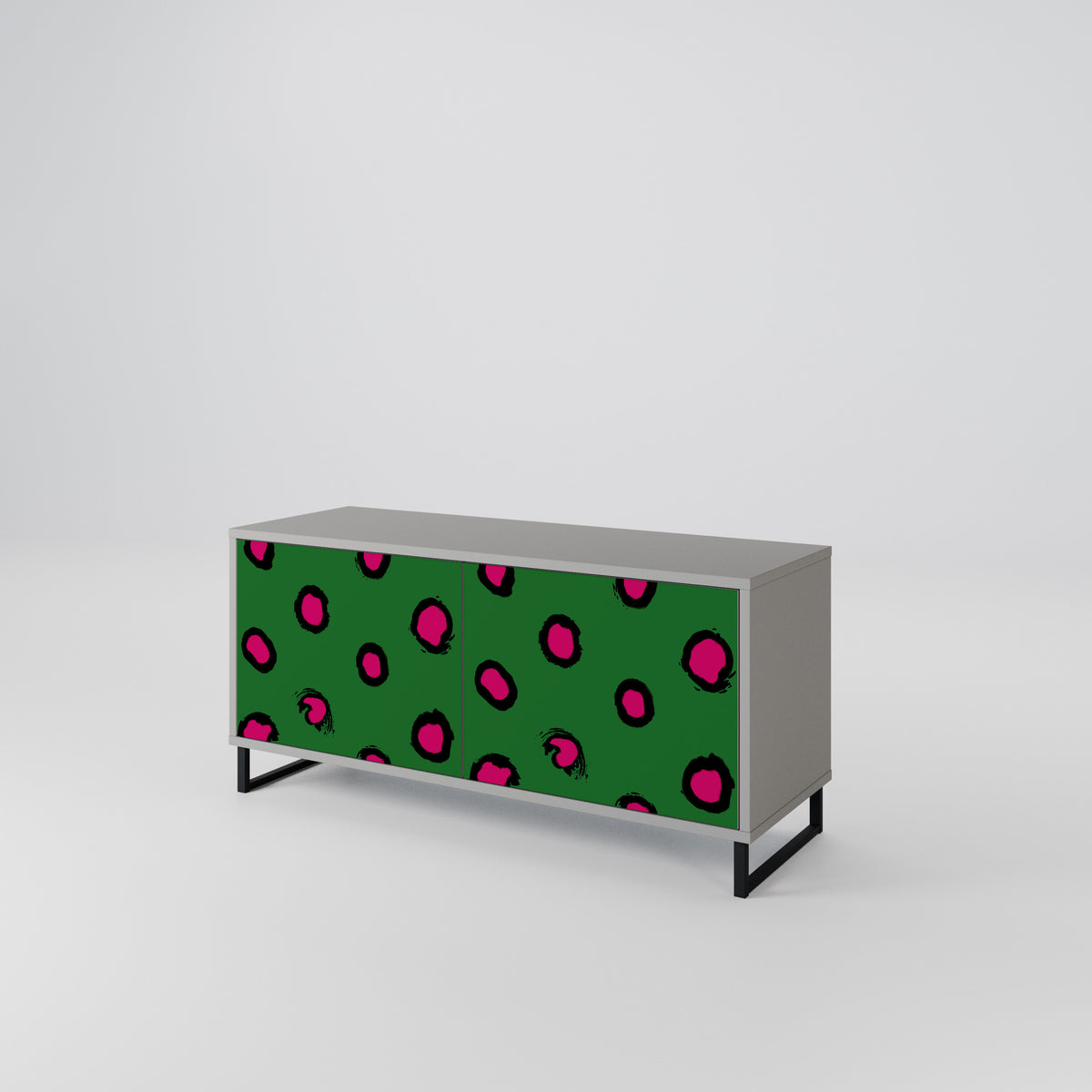 FUNKY SPOTS Kompaktní dvoudveřový TV stolek