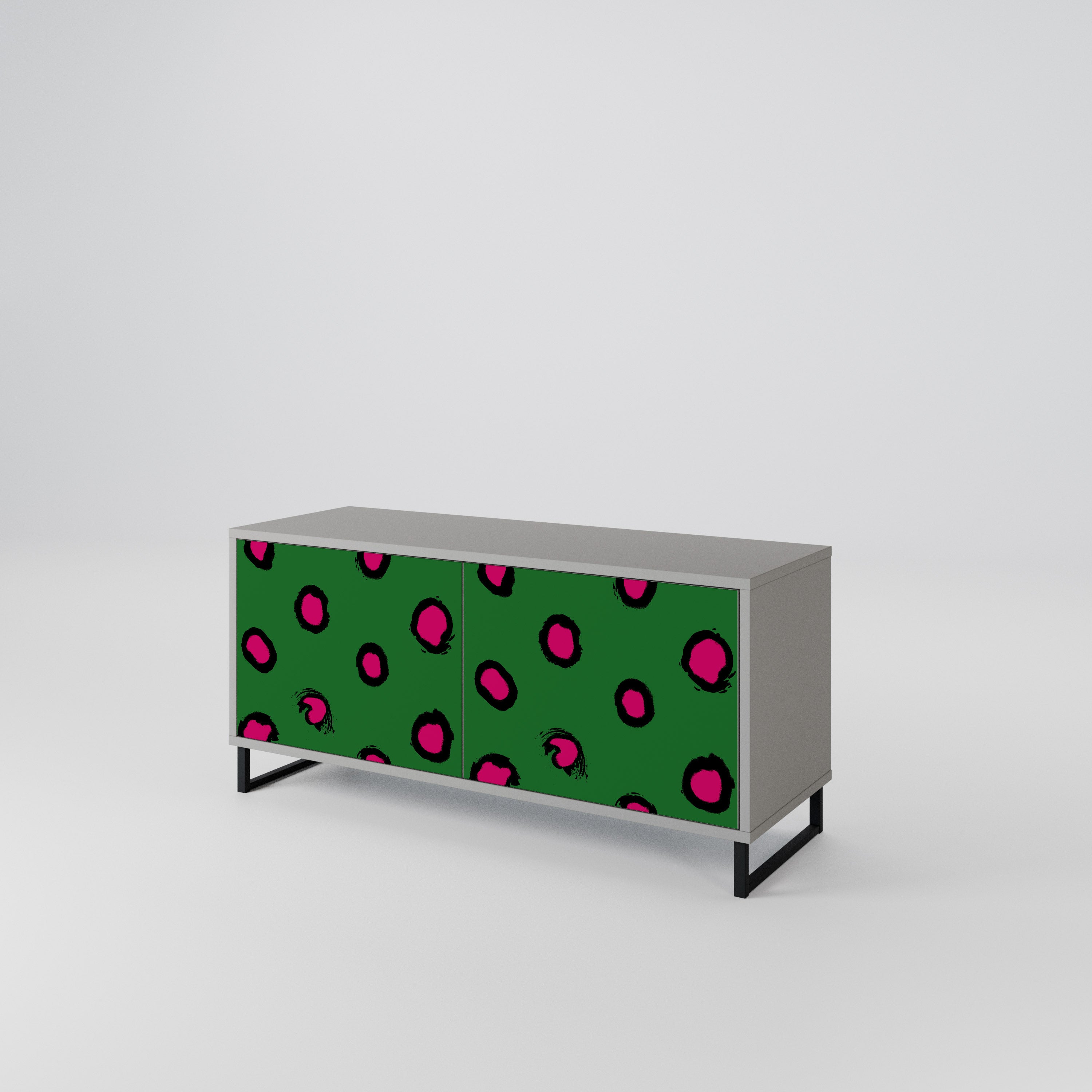 FUNKY SPOTS Compact 2-Door TV Cabinet