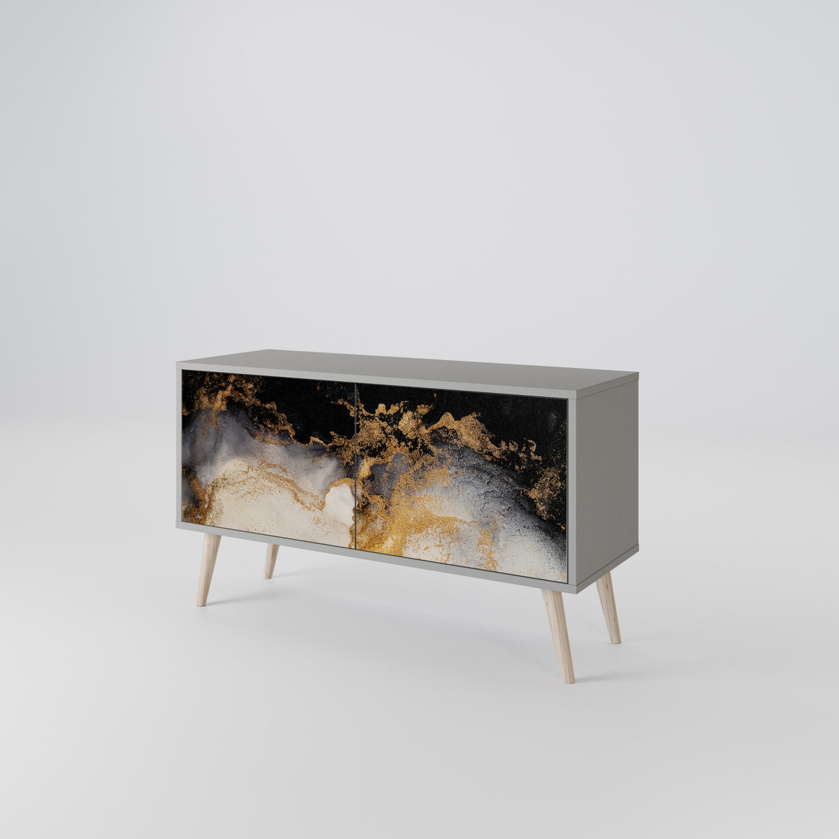 MARBLE OF TOMMORROW Kompaktní dvoudveřový TV stolek