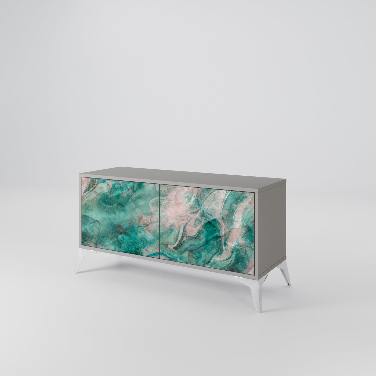 ABSTRACT ALCHEMY Kompaktní dvoudveřový TV stolek