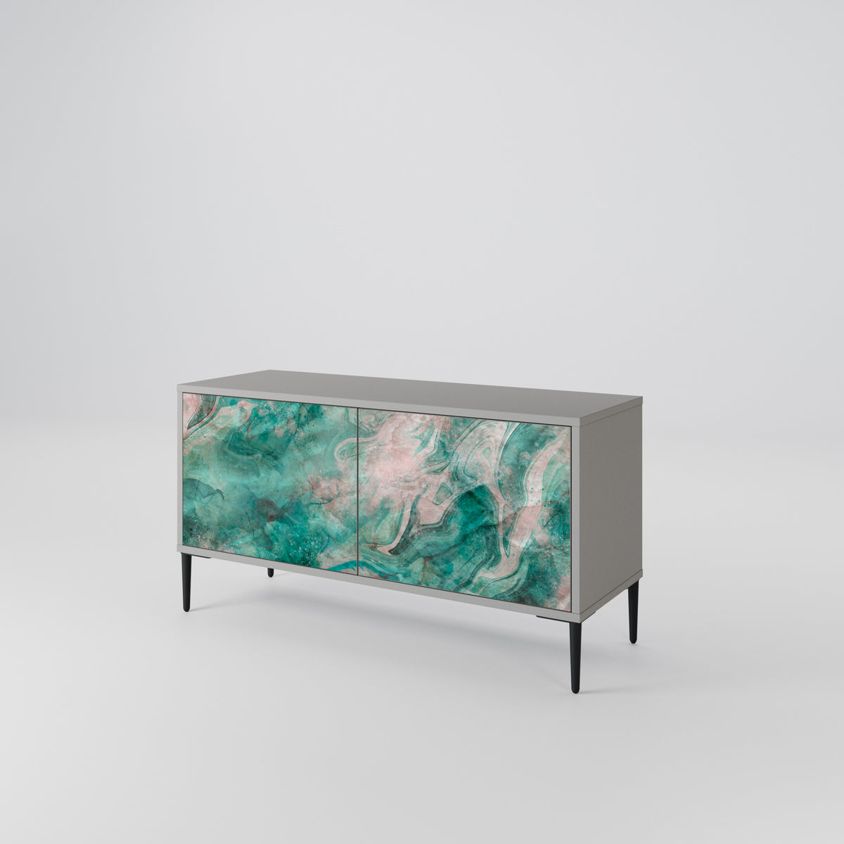 ABSTRACT ALCHEMY Kompaktní dvoudveřový TV stolek