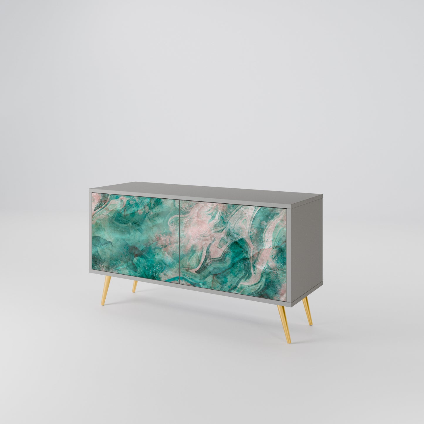 ABSTRACT ALCHEMY Kompaktní dvoudveřový TV stolek