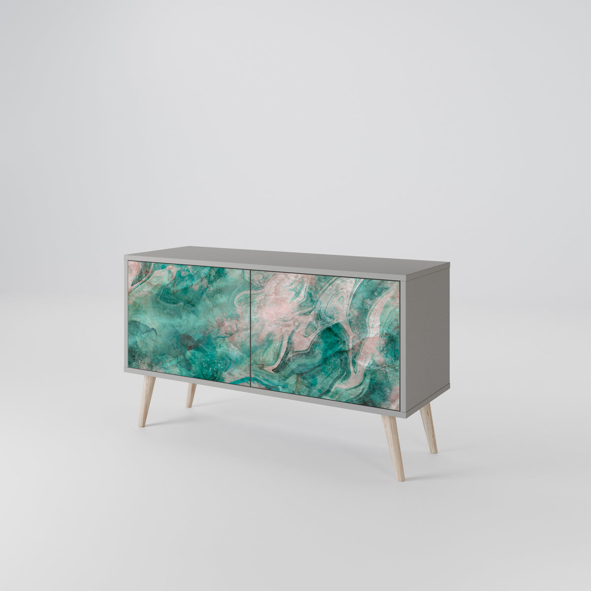 ABSTRACT ALCHEMY Kompaktní dvoudveřový TV stolek