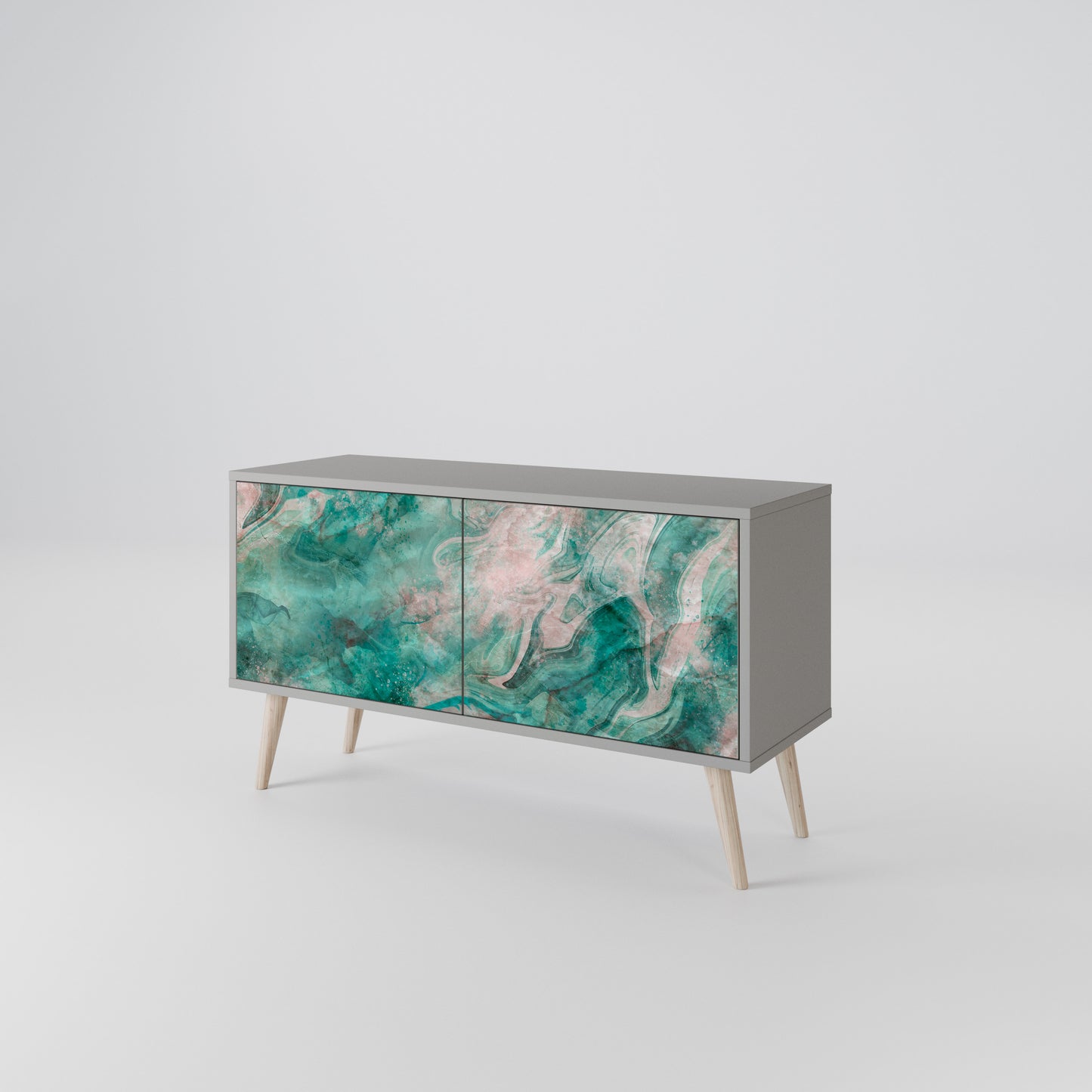 ABSTRACT ALCHEMY Kompaktní dvoudveřový TV stolek