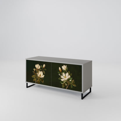 FLORAL NOIR Kompaktní dvoudveřový TV stolek