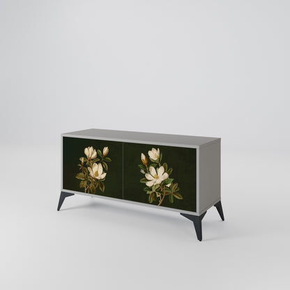 FLORAL NOIR Kompaktní dvoudveřový TV stolek
