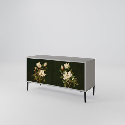 FLORAL NOIR Kompaktní dvoudveřový TV stolek